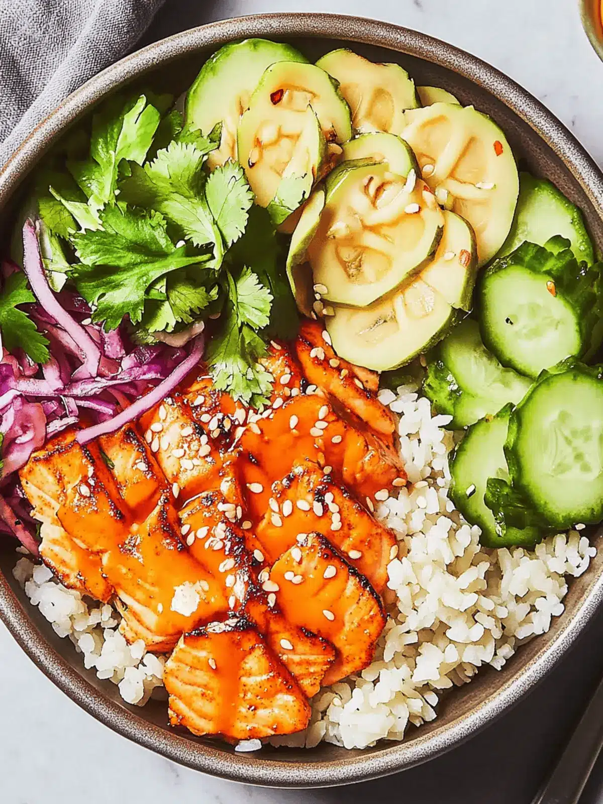 Zesty Asian Spicy Salmon Bowl That Tantalizes Your Tastebuds 3 asian Spicy Salmon Bowl