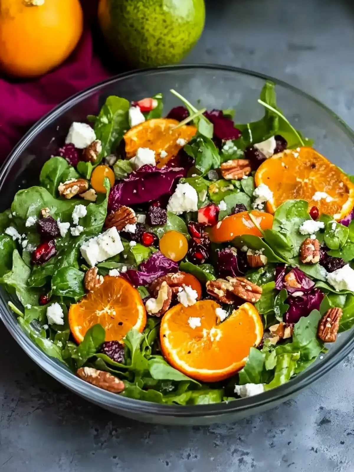 Colorful Winter Salad with Citrus and Pomegranate Bliss 2 Winter Salad