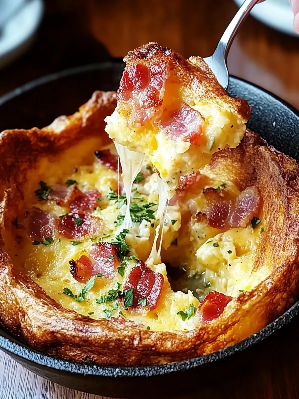 Cheddar Bacon Dutch Baby: The Ultimate Cozy Breakfast Delight 3 Cheddar Bacon Dutch Baby