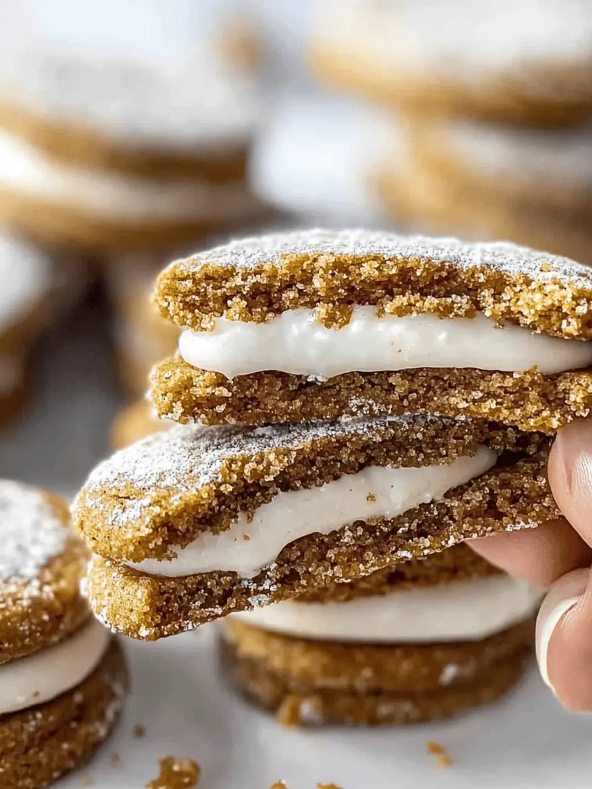 Melt-in-Your-Mouth Gingerbread Sandwich Cookies for the Holidays 2 Gingerbread Sandwich Cookies