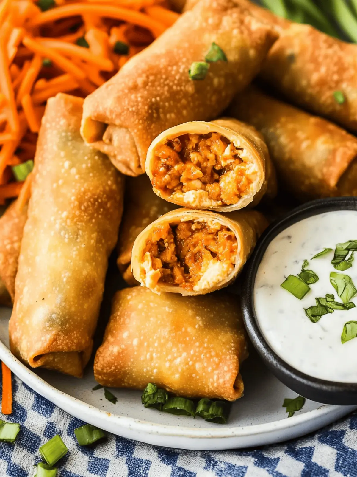 Savor the Flavor: Buffalo Chicken Egg Rolls You ll Love 2 Buffalo Chicken Egg Rolls
