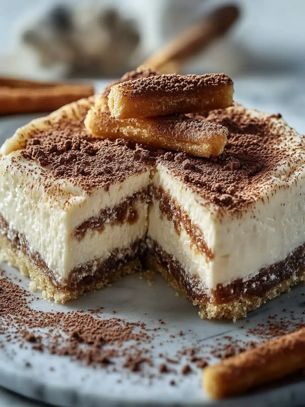 Savor the Sweetness: No Bake Churro Cheesecake Delight 3 No Bake Churro Cheesecake
