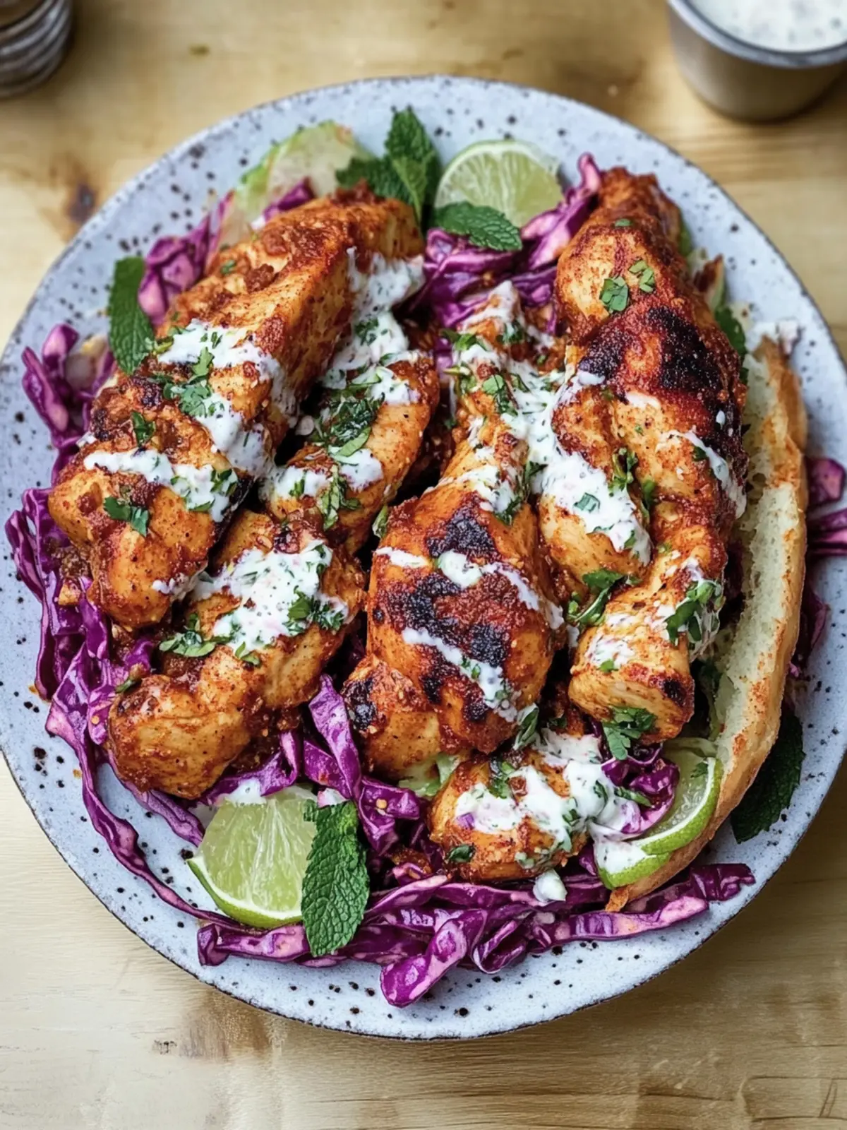 Curried Chicken Sandwich with Lime Coleslaw & Mint Yoghurt Spree 4 Curried Chicken, Lime Coleslaw and Mint Yoghurt