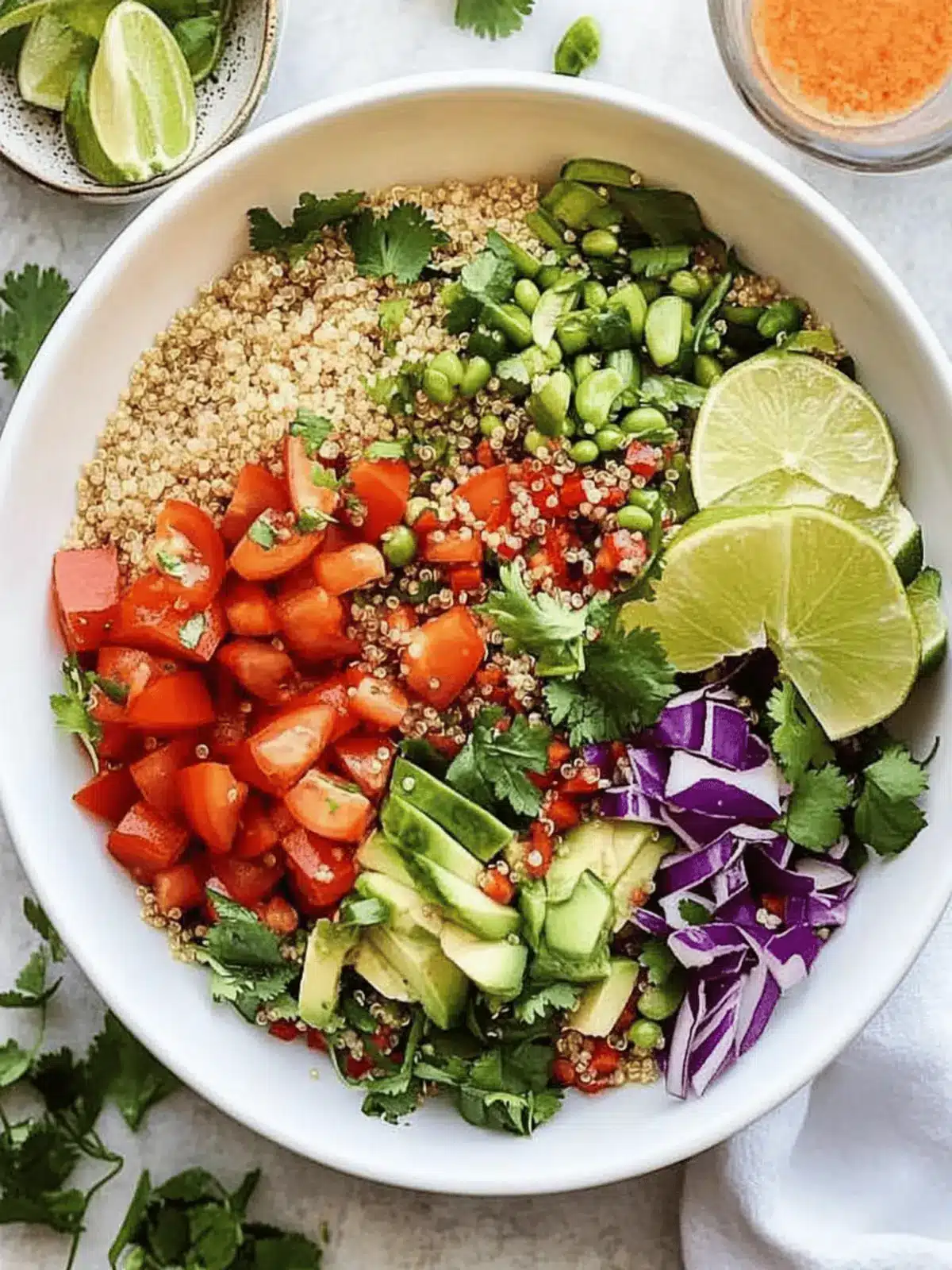 Delicious Thai Quinoa Salad with Creamy Peanut Dressing 3 Thai Quinoa Salad