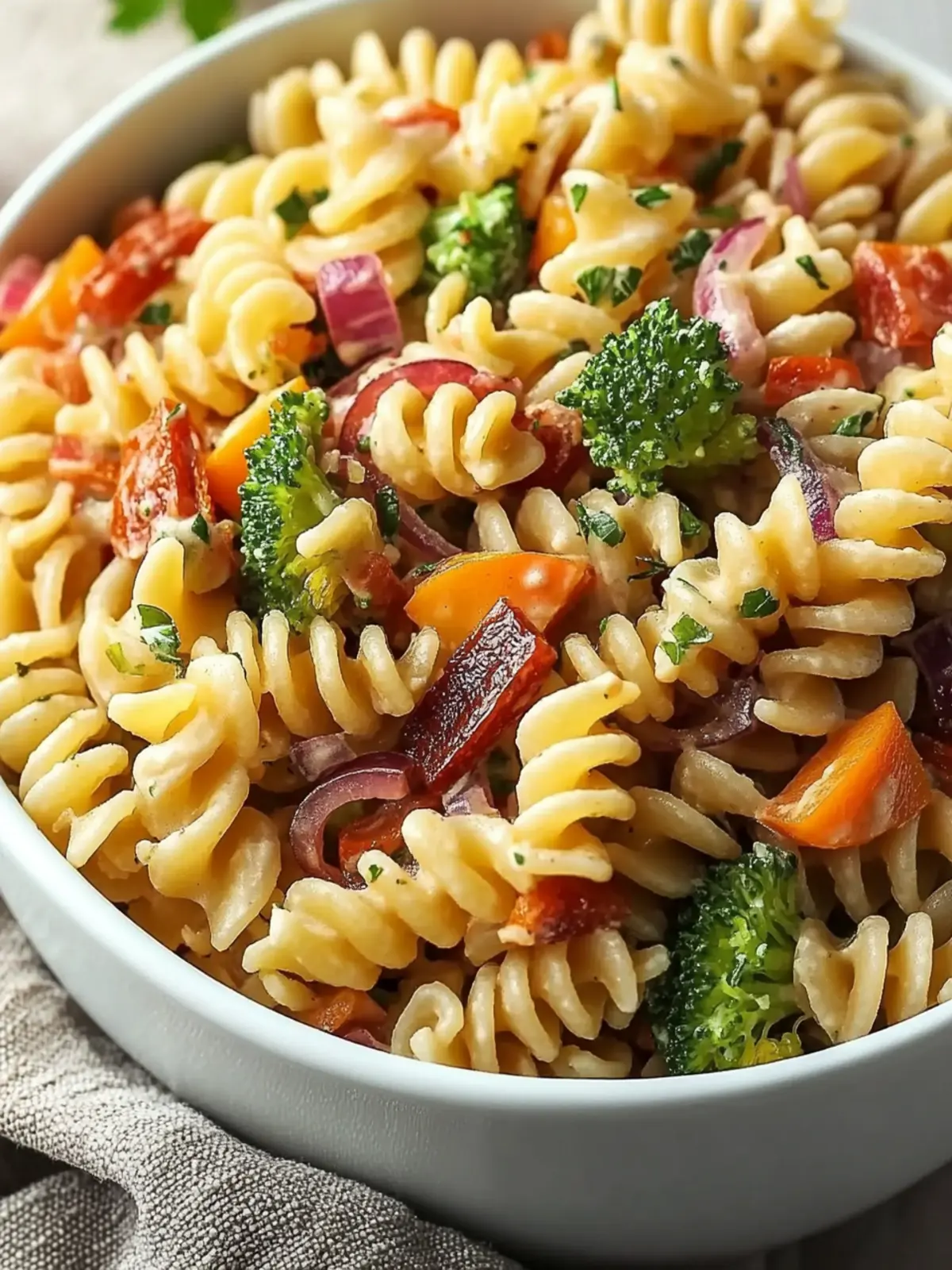 Fall Pasta Salad Recipe: A Colorful Twist for Your Table 2 Fall Pasta Salad Recipe