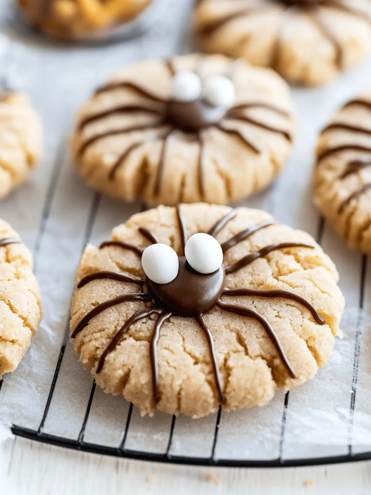 Spider-Sweet Peanut Butter Cookies for a Spook-tacular Halloween 4 Peanut Butter Spider Cookies