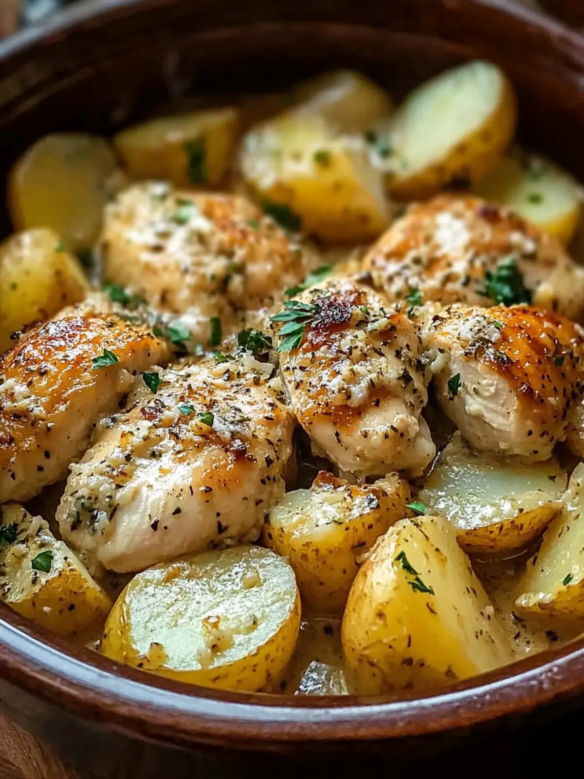 Garlic Parmesan Crockpot Chicken and Potatoes for Cozy Nights 3 Garlic Parmesan Crockpot Chicken and Potatoes