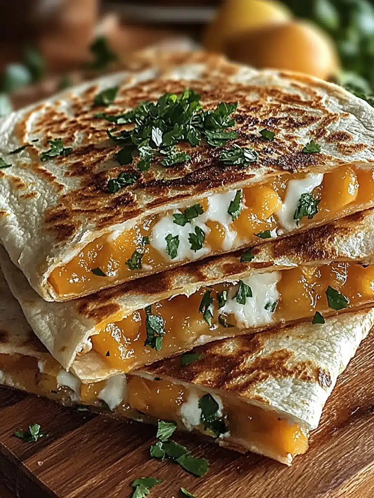 Delicious Sweet & Savory Peach Quesadillas in 30 Minutes 4 Sweet & Savory Peach Quesadillas