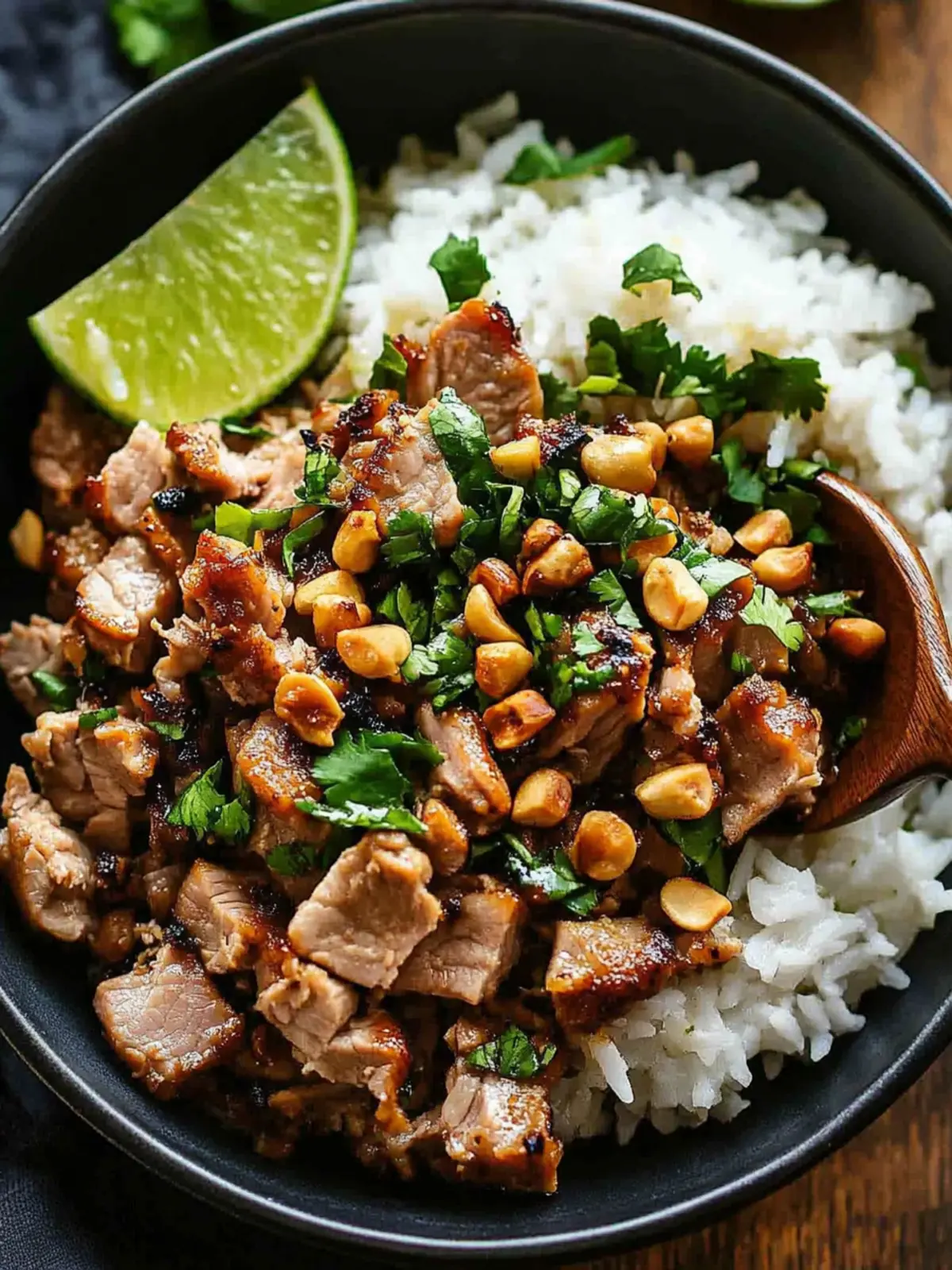 Ginger Lime Pork with Coconut Rice: A Quick Flavor Delight 4 Ginger Lime Pork with Coconut Rice