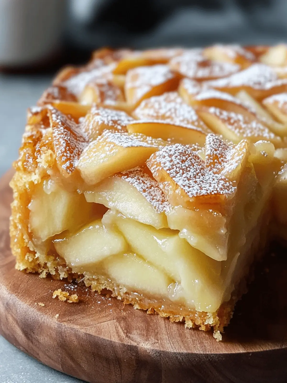 French Apple Invisible Cake: A Light & Tempting Dessert Delight 2 French Apple Invisible Cake
