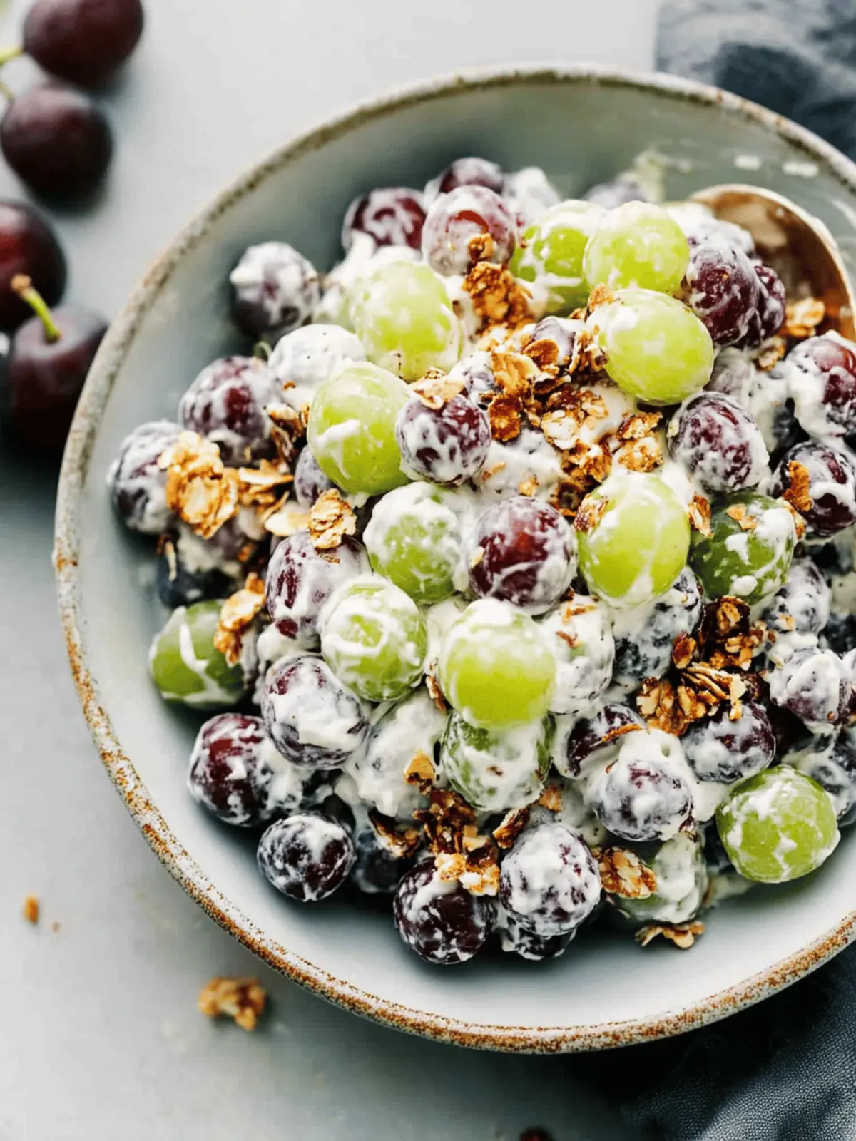 Deliciously Creamy Grape Salad Recipe Everyone Will Love 2 Creamy Grape Salad Recipe