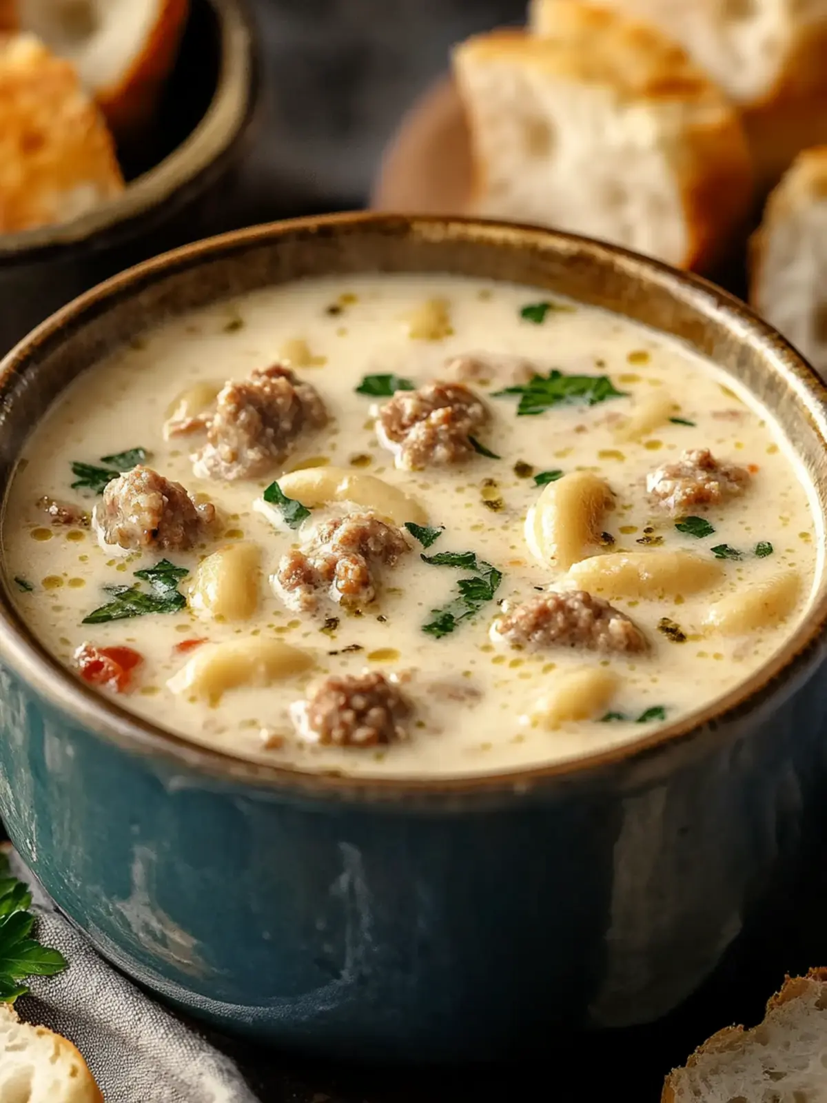 Creamy Parmesan Italian Sausage Soup for Cozy Nights In 2 Creamy Parmesan Italian Sausage Soup