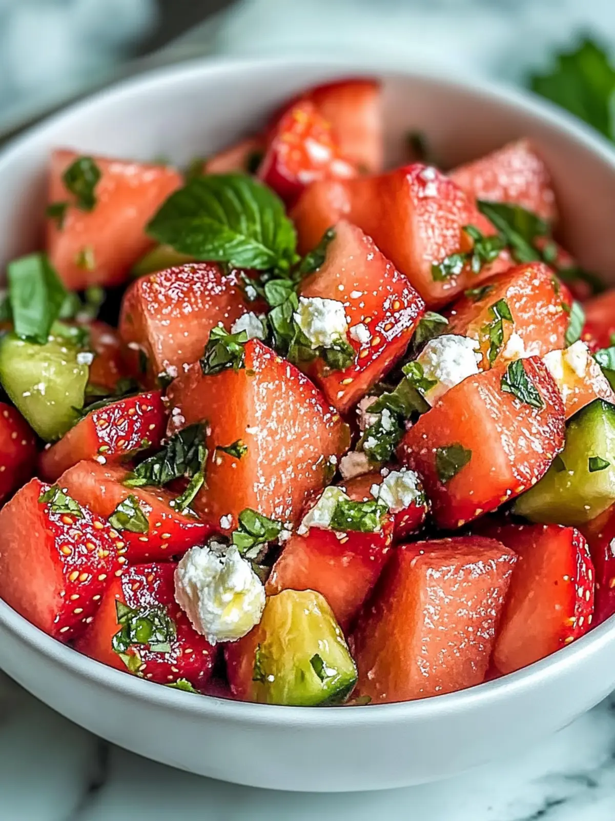 Strawberry Watermelon Salad with Refreshing Honey for Summer Enjoyment 4 Strawberry Watermelon Salad with Refreshing Honey