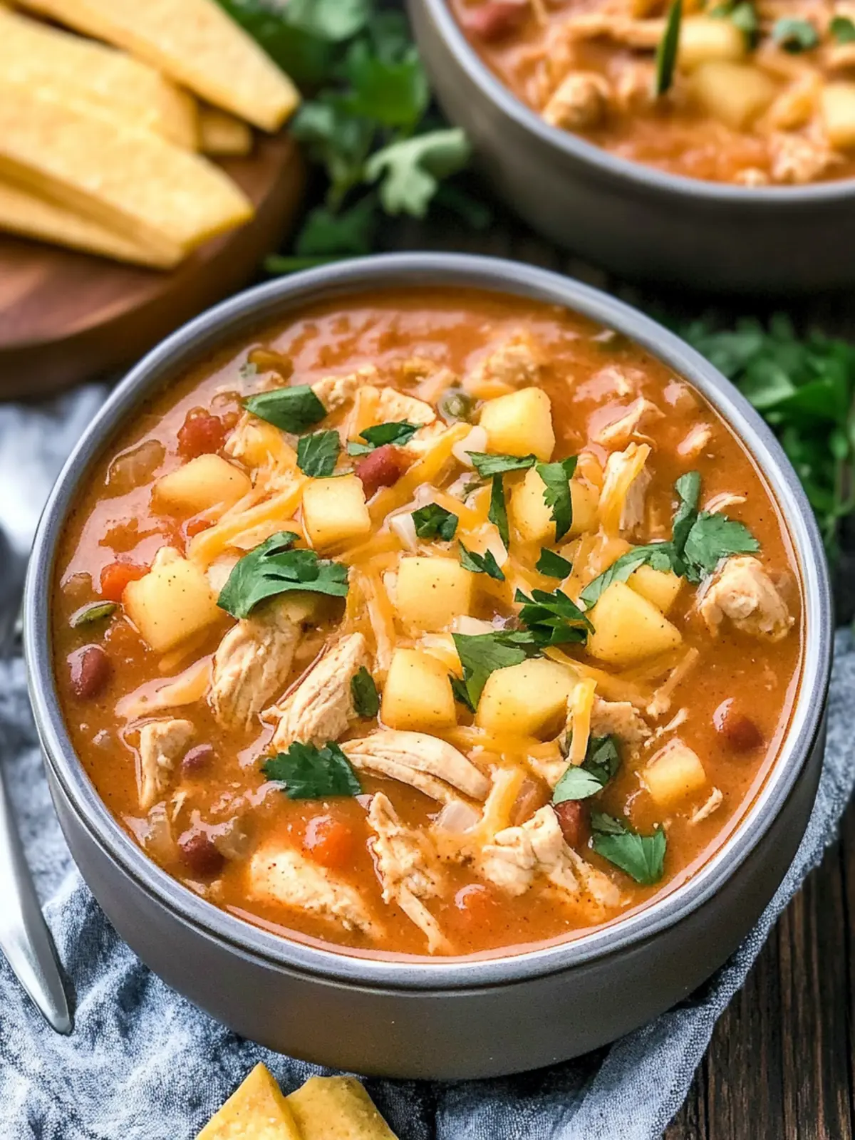 Cozy Up with White Cheddar & Apple Chicken Chili Delight 4 White Cheddar & Apple Chicken Chili