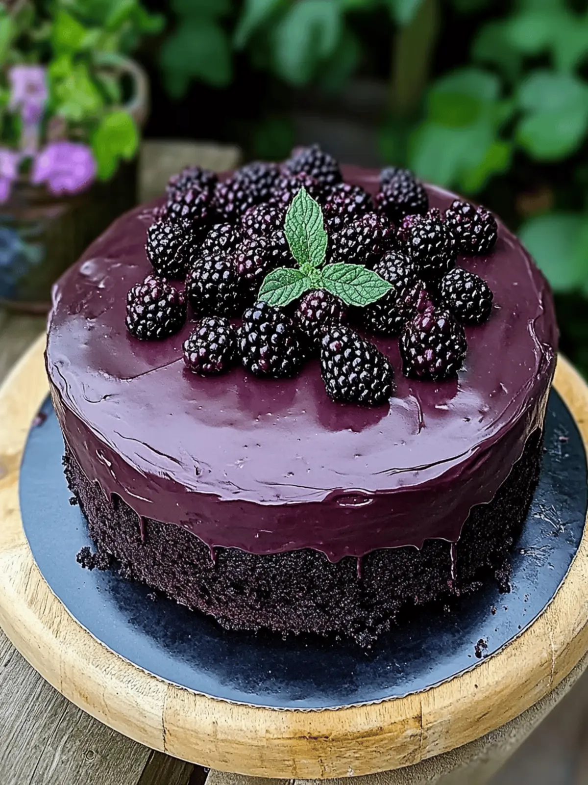 Blackberry Velvet Gothic Cake: Indulge in Dark Dessert Bliss 3 Blackberry Velvet Gothic Cake