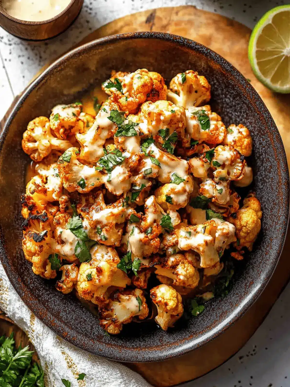 Moroccan Cauliflower with Tahini-Honey for Flavor Lovers 3 Moroccan Cauliflower with Tahini-Honey