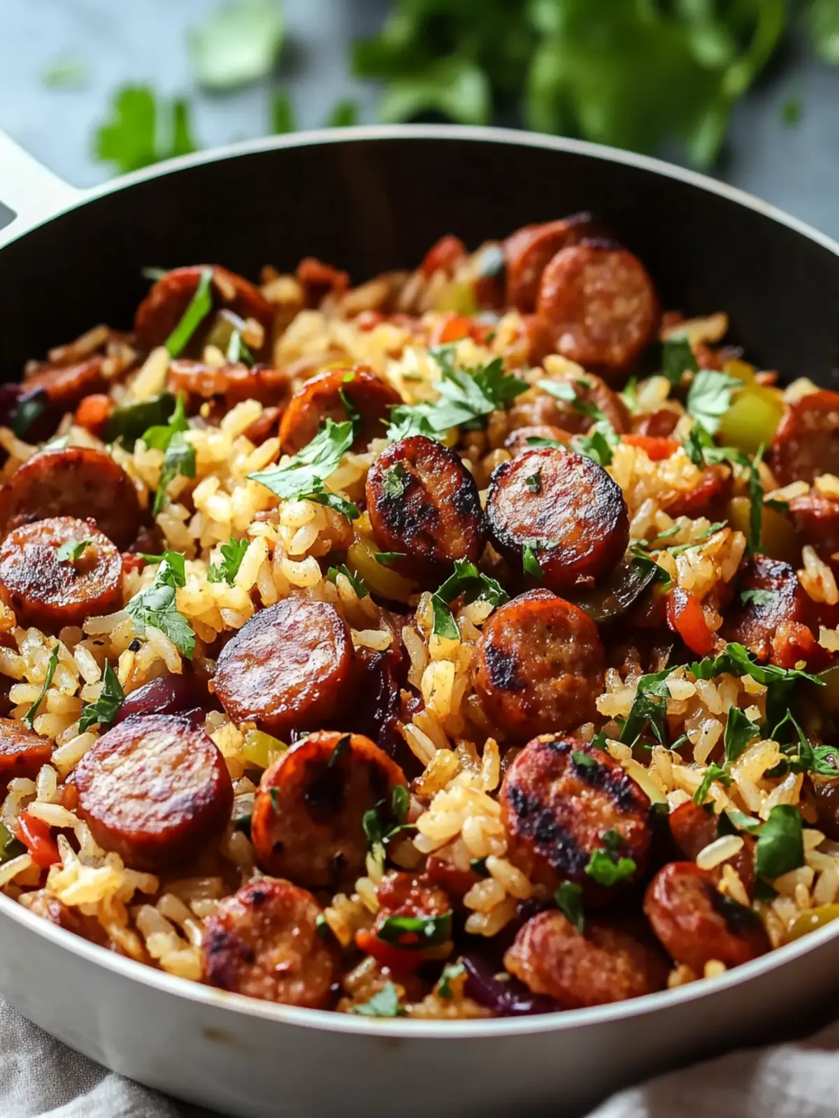 One-Pot Sausage and Rice Skillet for Quick Family Dinners 3 One-Pot Sausage and Rice Skillet
