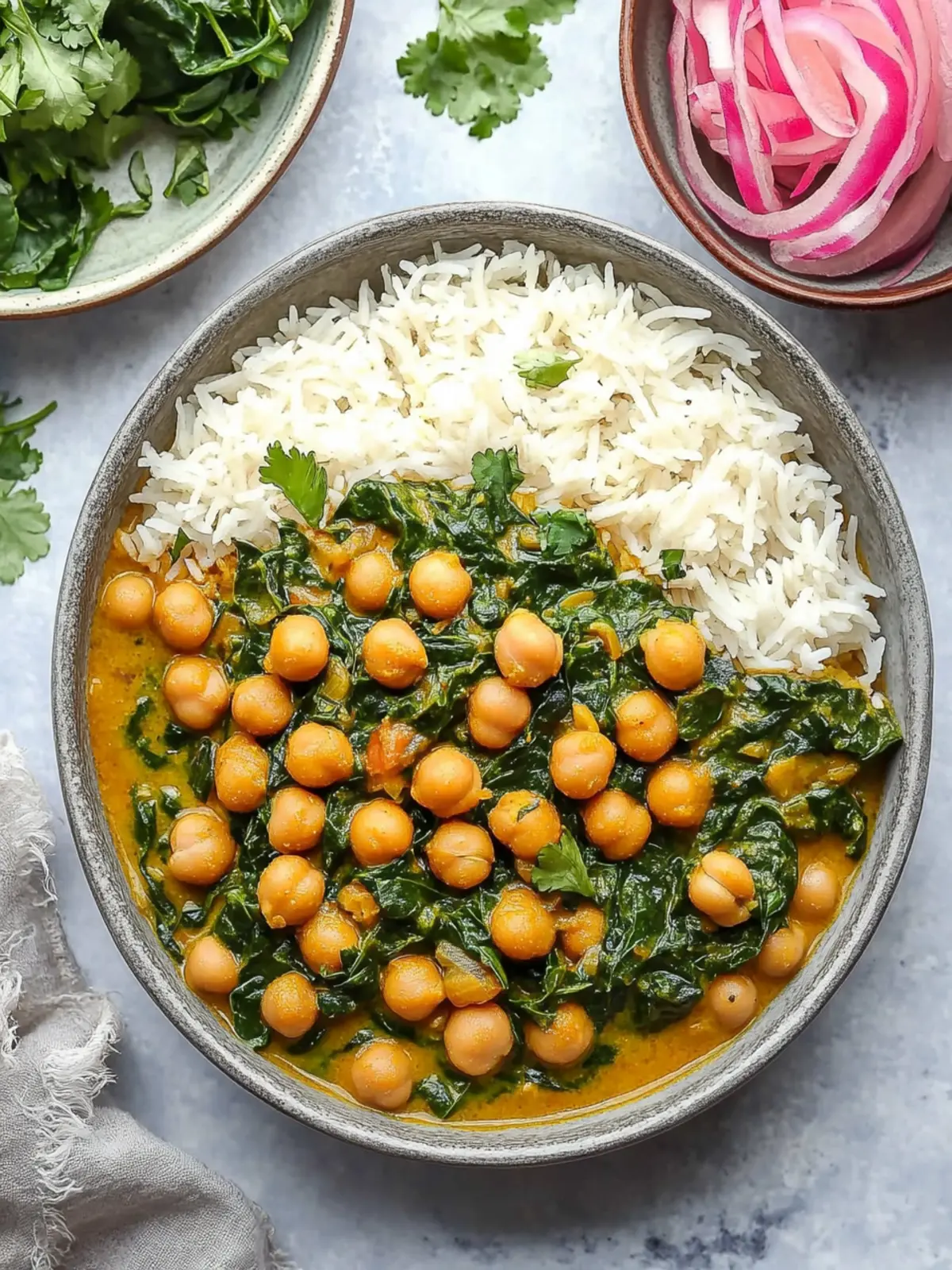 Creamy Chana Saag: Your New Favorite Comfort Curry 3 Chana Saag (Indian Chickpea and Spinach Curry)