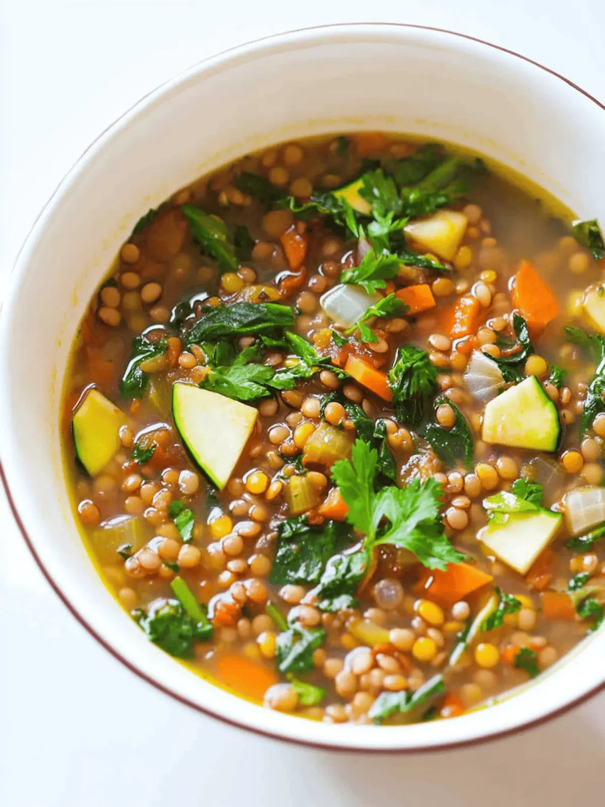 Wholesome Easy Lentil Vegetable Soup for Cozy Nights 4 Easy Lentil Vegetable Soup