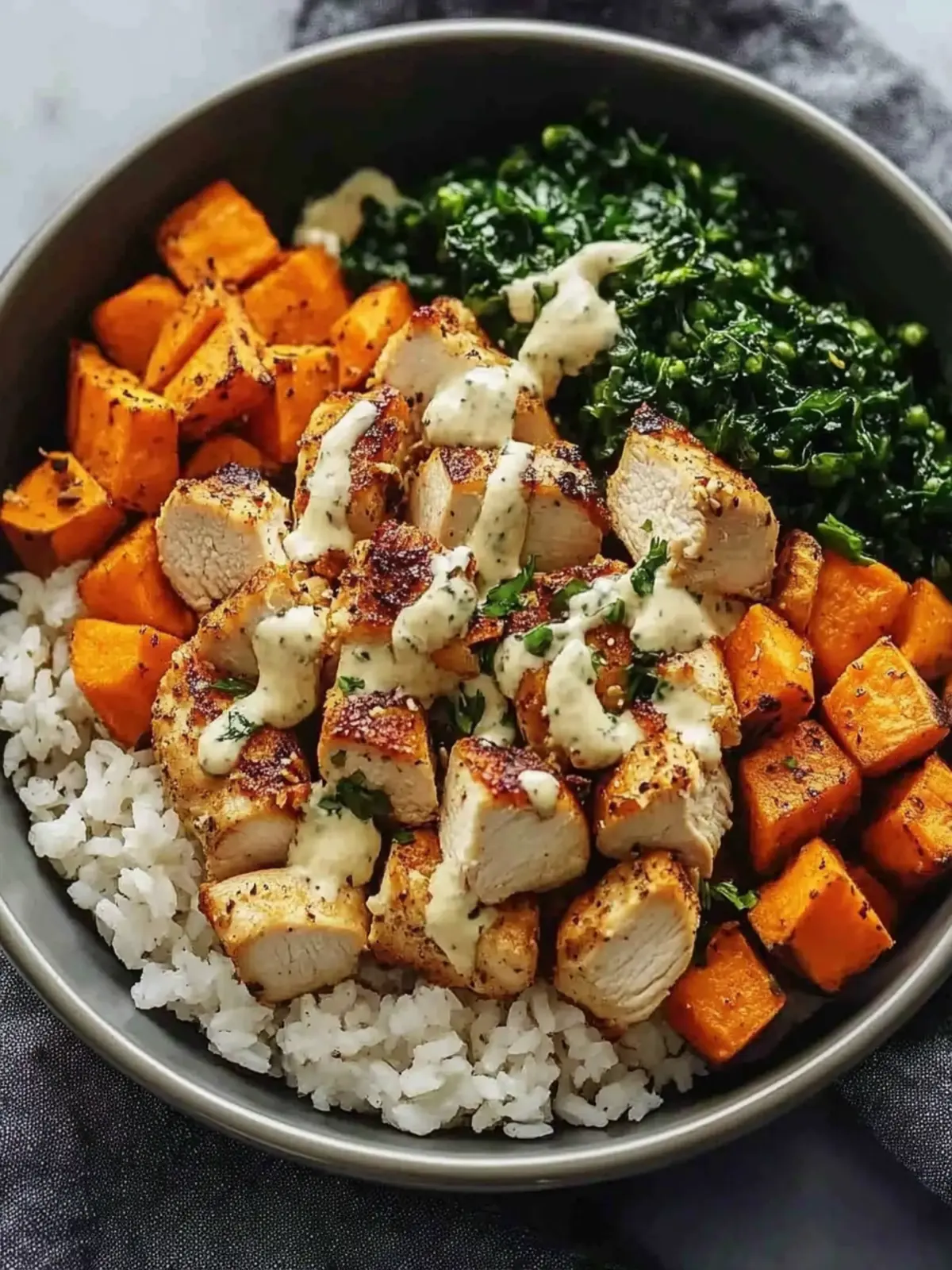 Healthy Chicken & Sweet Potato Rice Bowl for Busy Weeknights 2 Healthy Chicken & Sweet Potato Rice Bowl