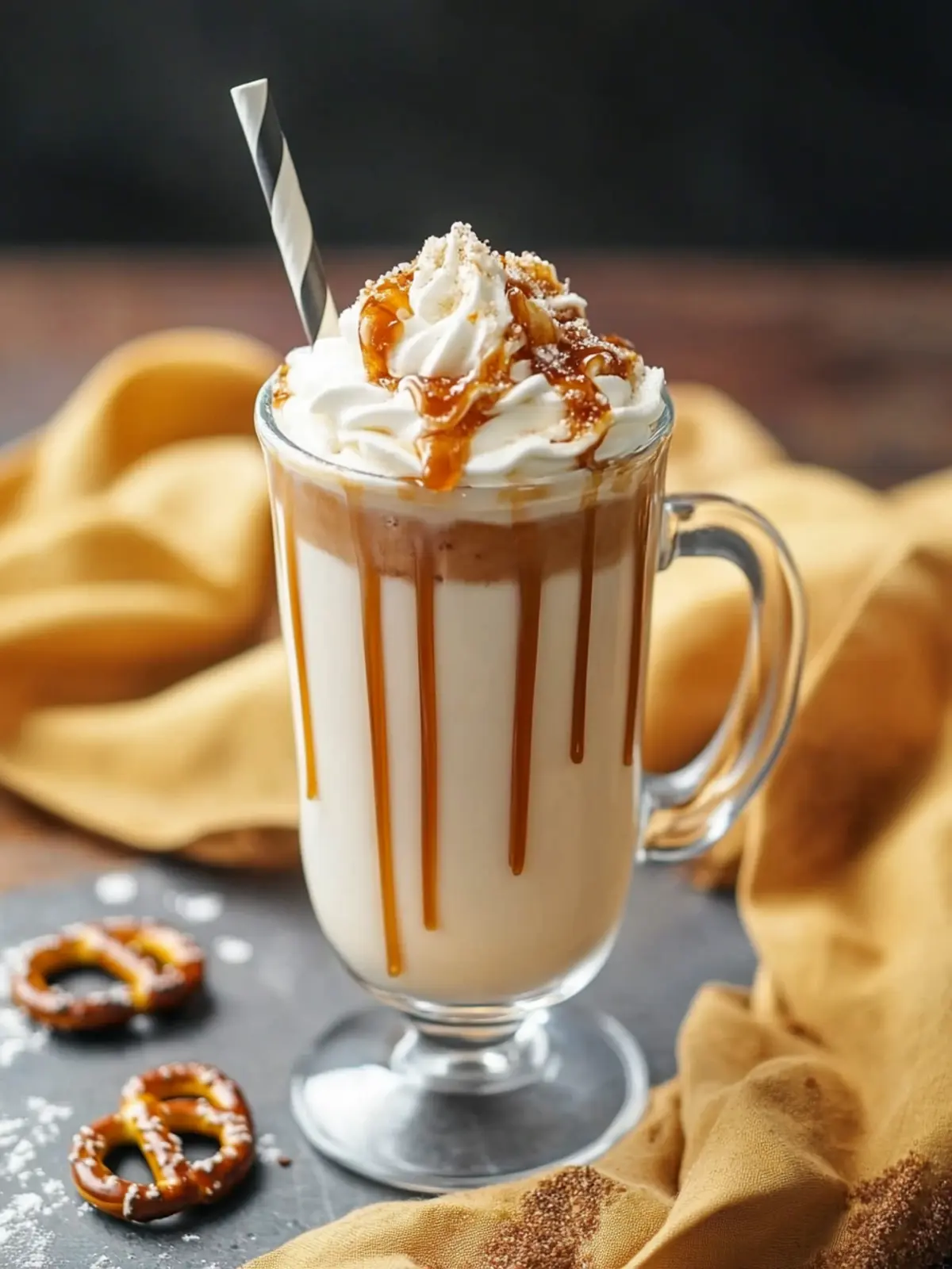 Salted Caramel Pretzel Frappe Recipe: Sweet Meets Salty Bliss 4 Salted Caramel Pretzel Frappe Recipe