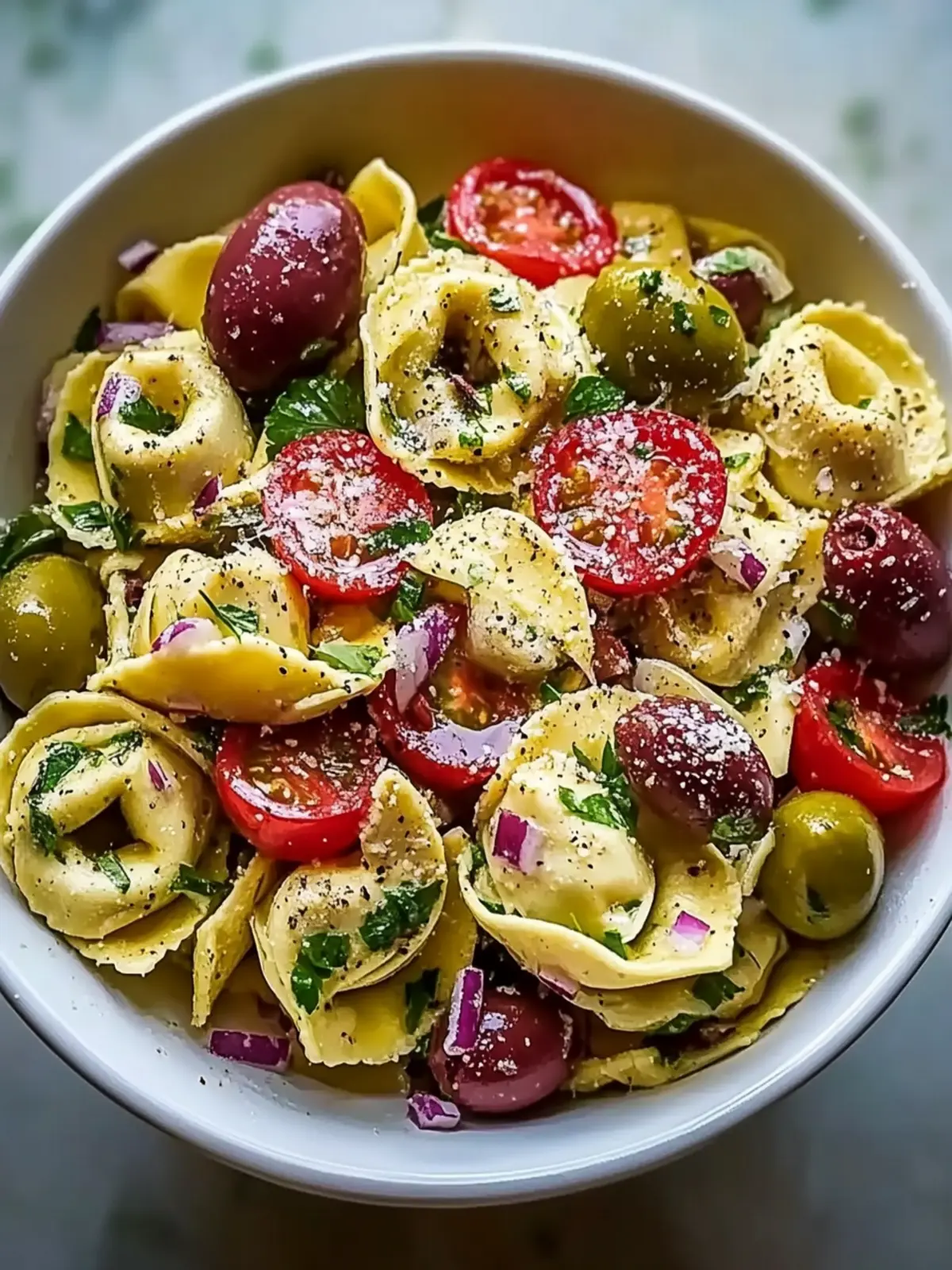 Mediterranean Tortellini Salad with Artichokes & Olives Magic 3 Mediterranean Tortellini Salad with Artichokes & Olives Recipe
