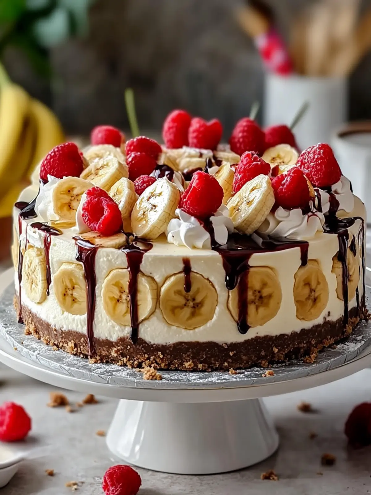 No Bake Banana Split Cheesecake: The Ultimate Summer Treat 2 No Bake Banana Split Cheesecake