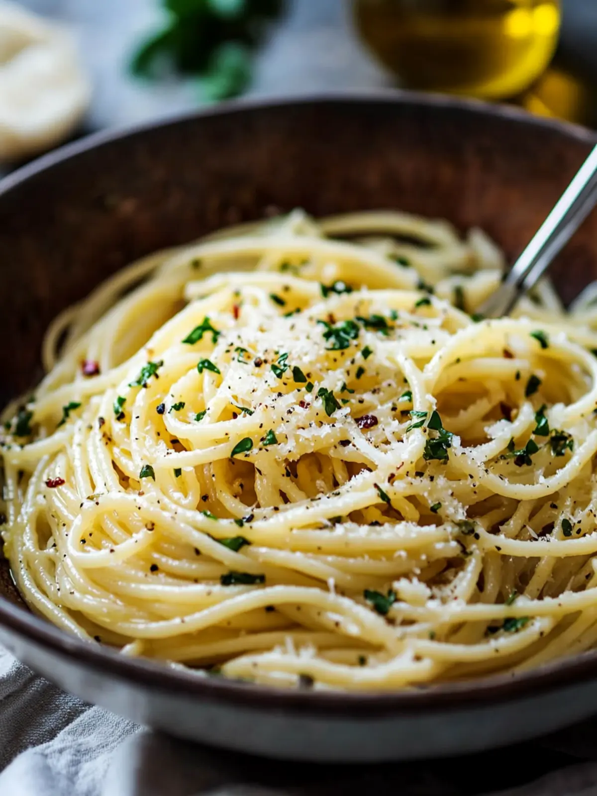 Savor Italian Pasta with Garlic Olive Oil Sauce in 20 Minutes 2 Italian Pasta with Garlic Olive Oil Sauce