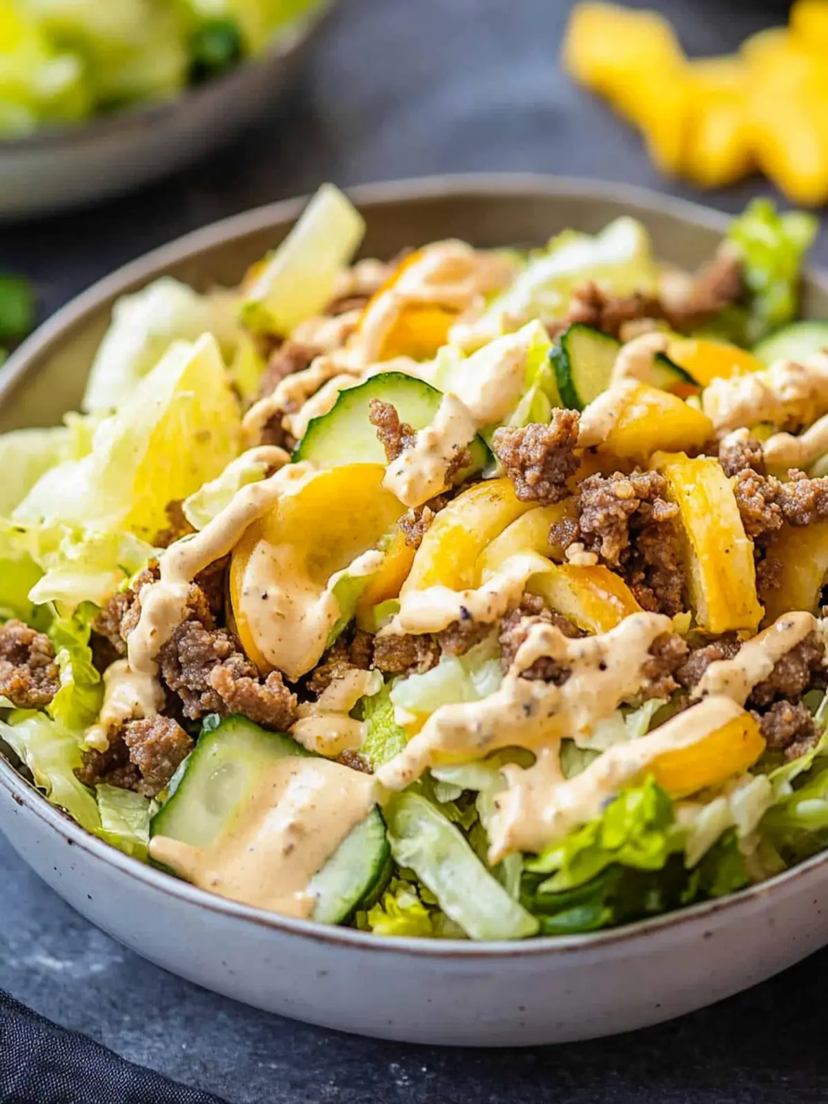 Keto Big Mac Salad Recipe: Your New Favorite Low-Carb Meal 3 Keto Big Mac Salad Recipe