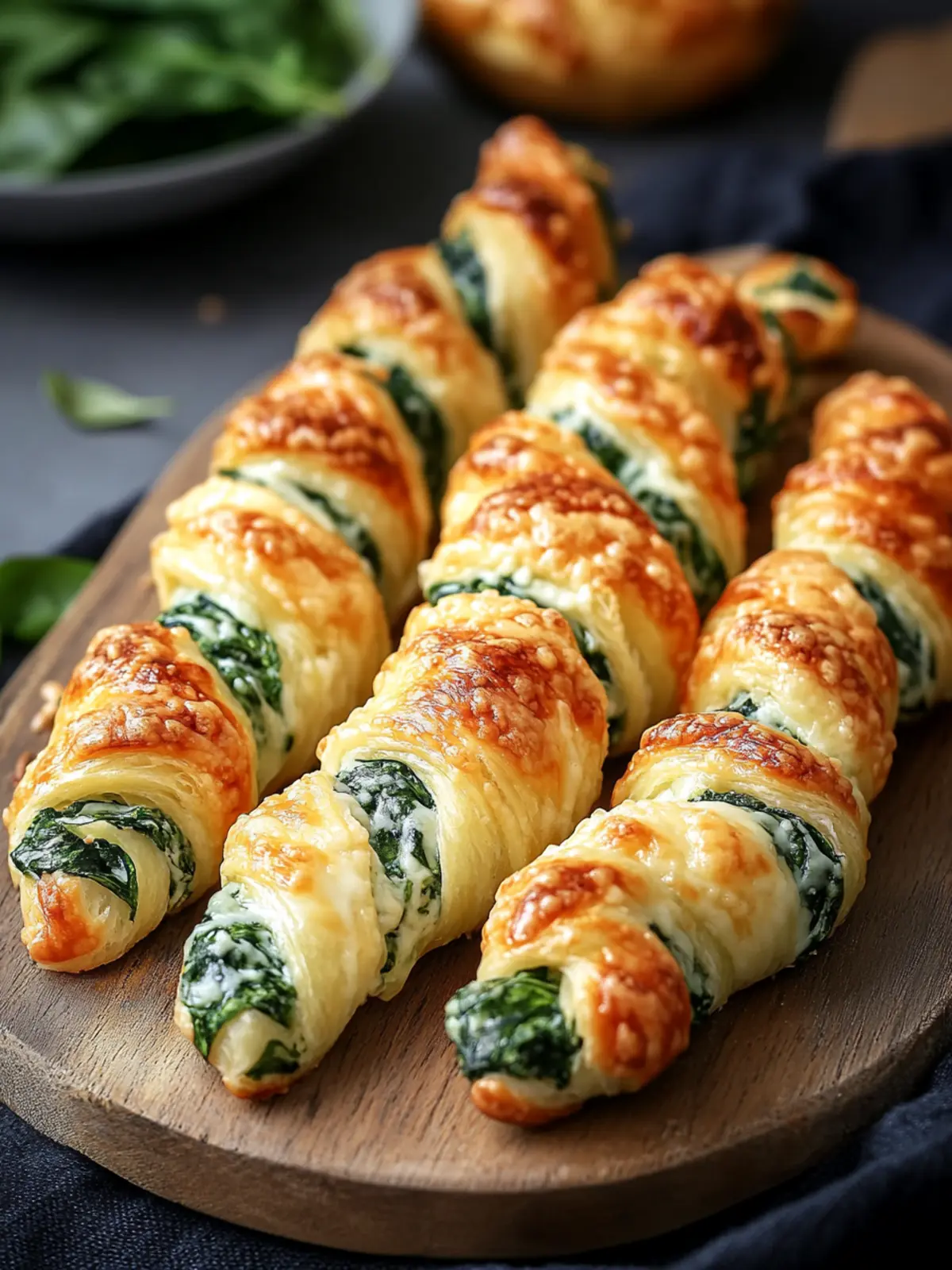 Delicious Parmesan and Spinach Cheese Twists in 30 Minutes 3 Parmesan and Spinach Cheese Twists