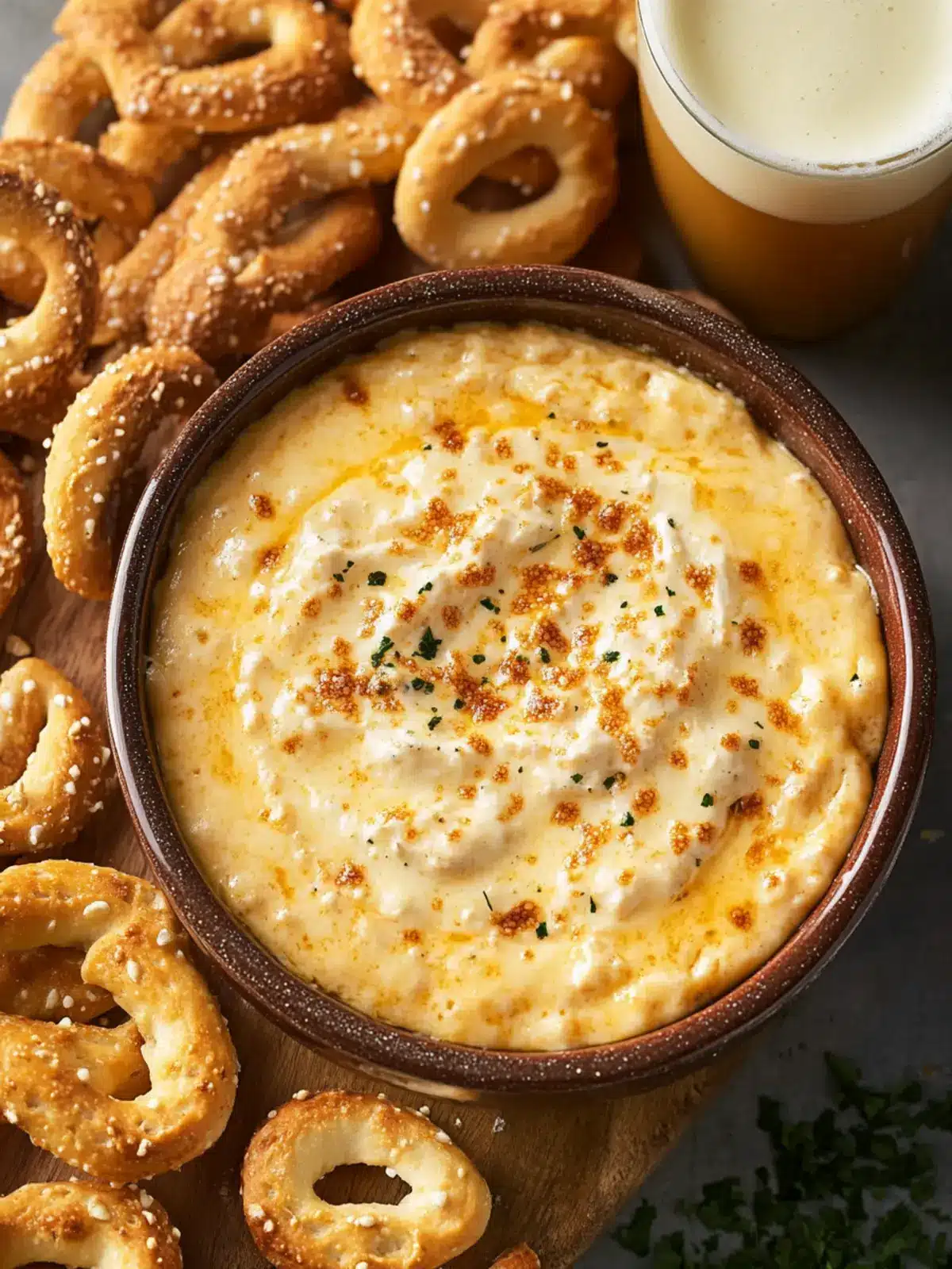 Creamy Beer Cheese Dip with Soft Pretzel Knots in 15 Minutes 4 Beer Cheese Dip