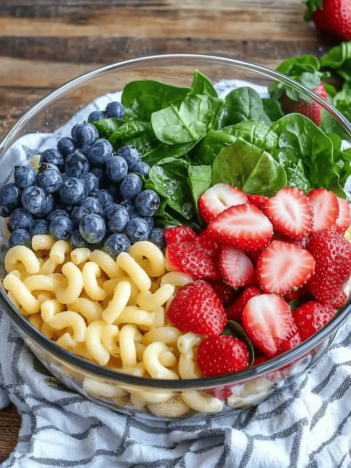 Spinach & Strawberry Pasta Salad A Summer Freshness Boost 4 Spinach & Strawberry Pasta Salad