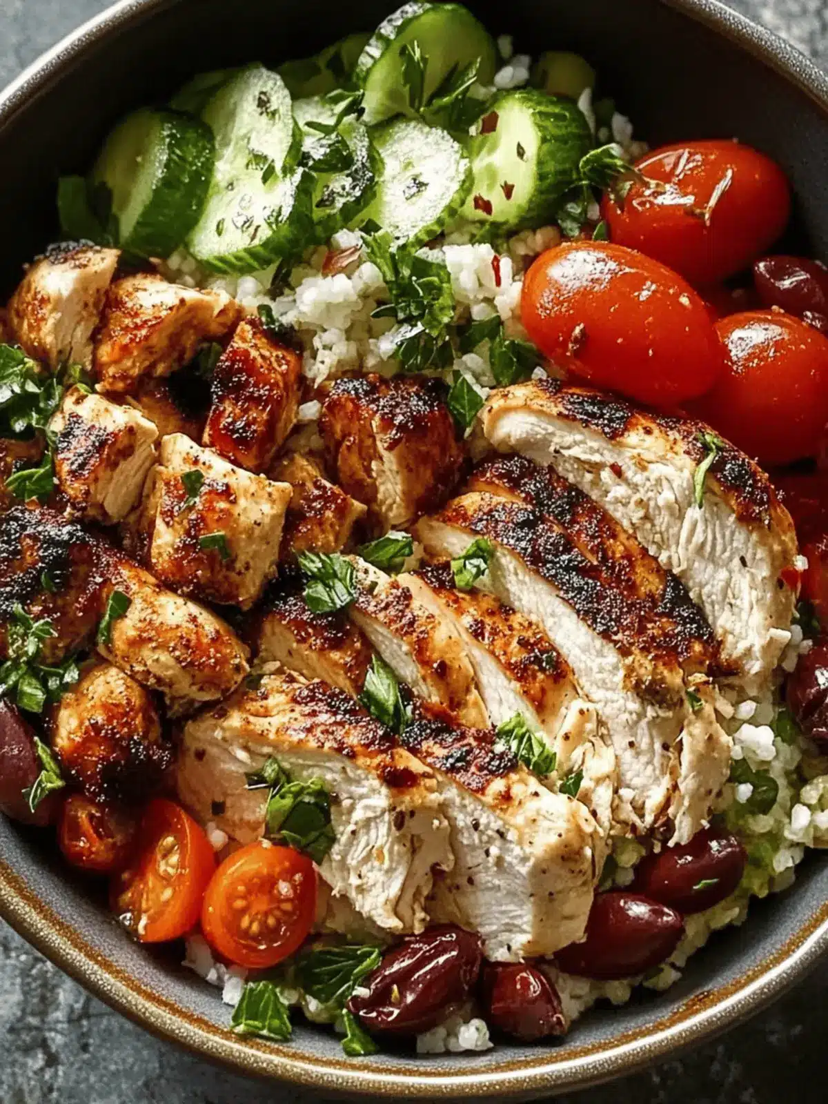 Savor the Bright Flavors of a Mediterranean Chicken Bowl 2 Savor the Bright Flavors of a Mediterranean Chicken Bowl