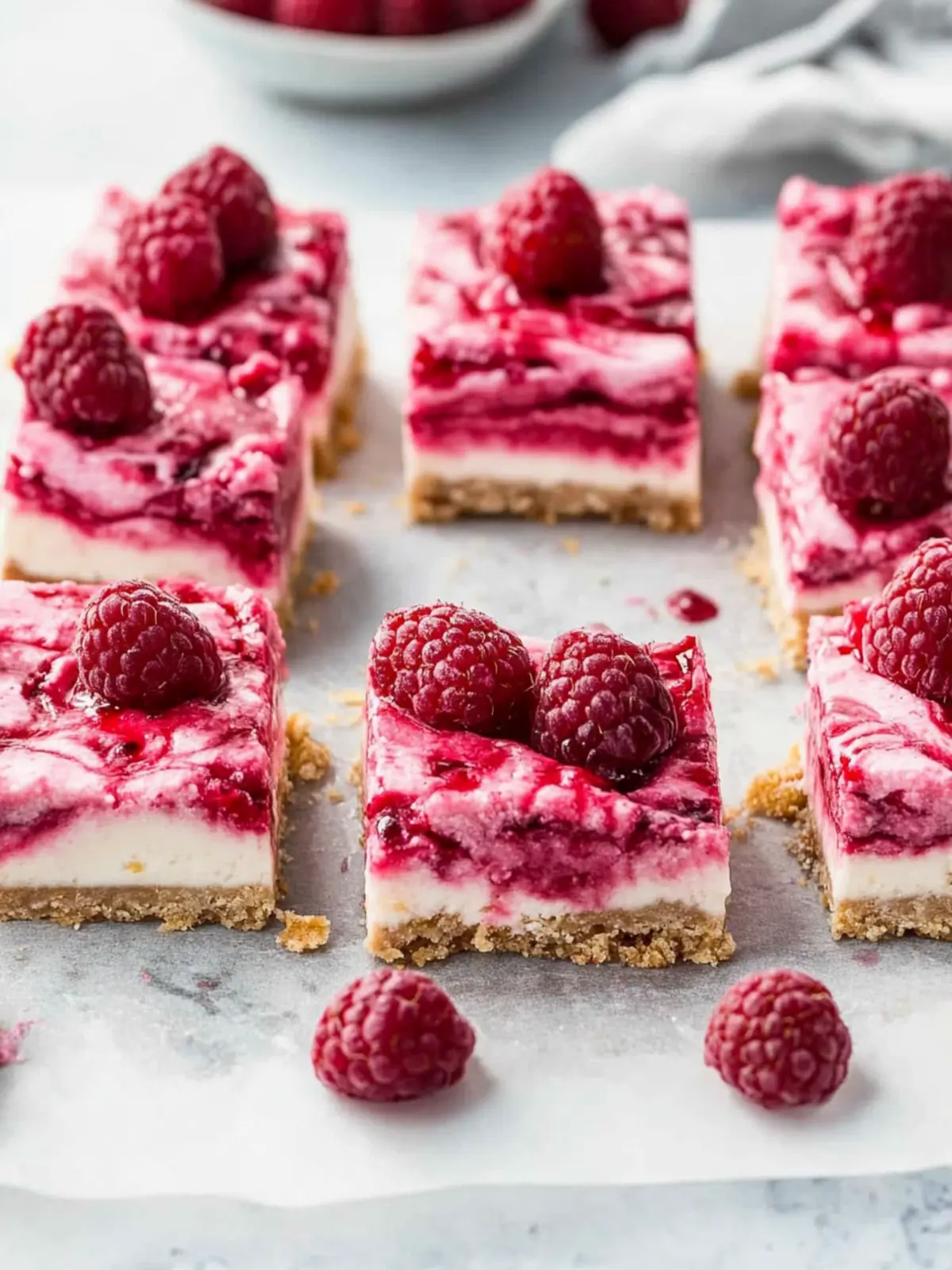 Indulge in Romantic Raspberry Cheesecake Bars for Sweet Moments 2 Romantic Raspberry Cheesecake Bars