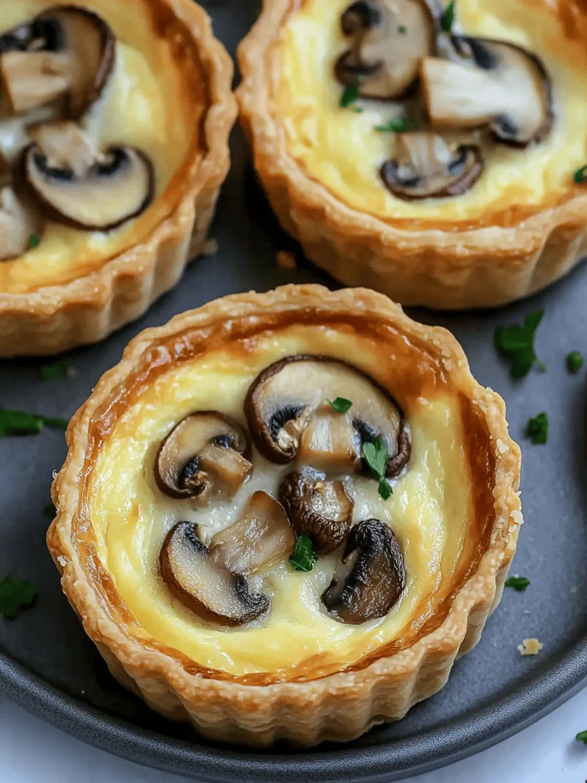 Delicious Low Calorie Mini Mushroom Quiche for Guilt-Free Joy 3 Low Calorie Mini Mushroom Quiche