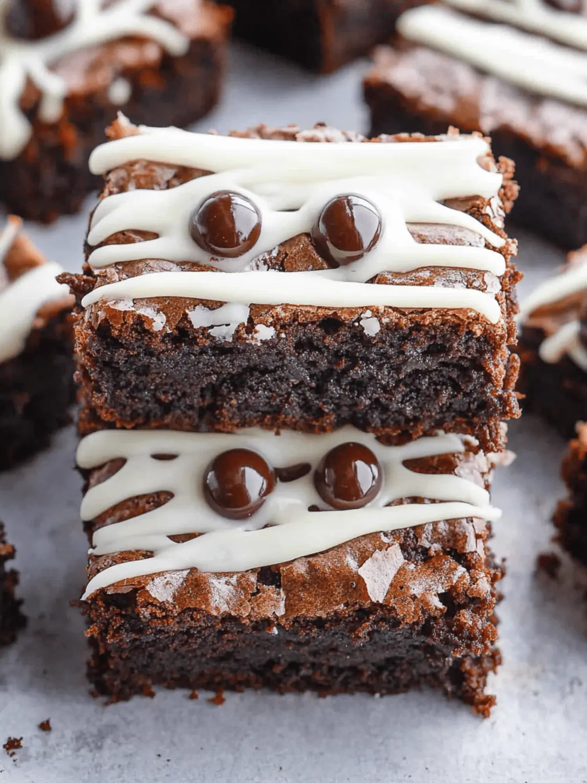 Mummy Brownies: Fun Halloween Treats That Kids Will Love 4 Mummy Brownies