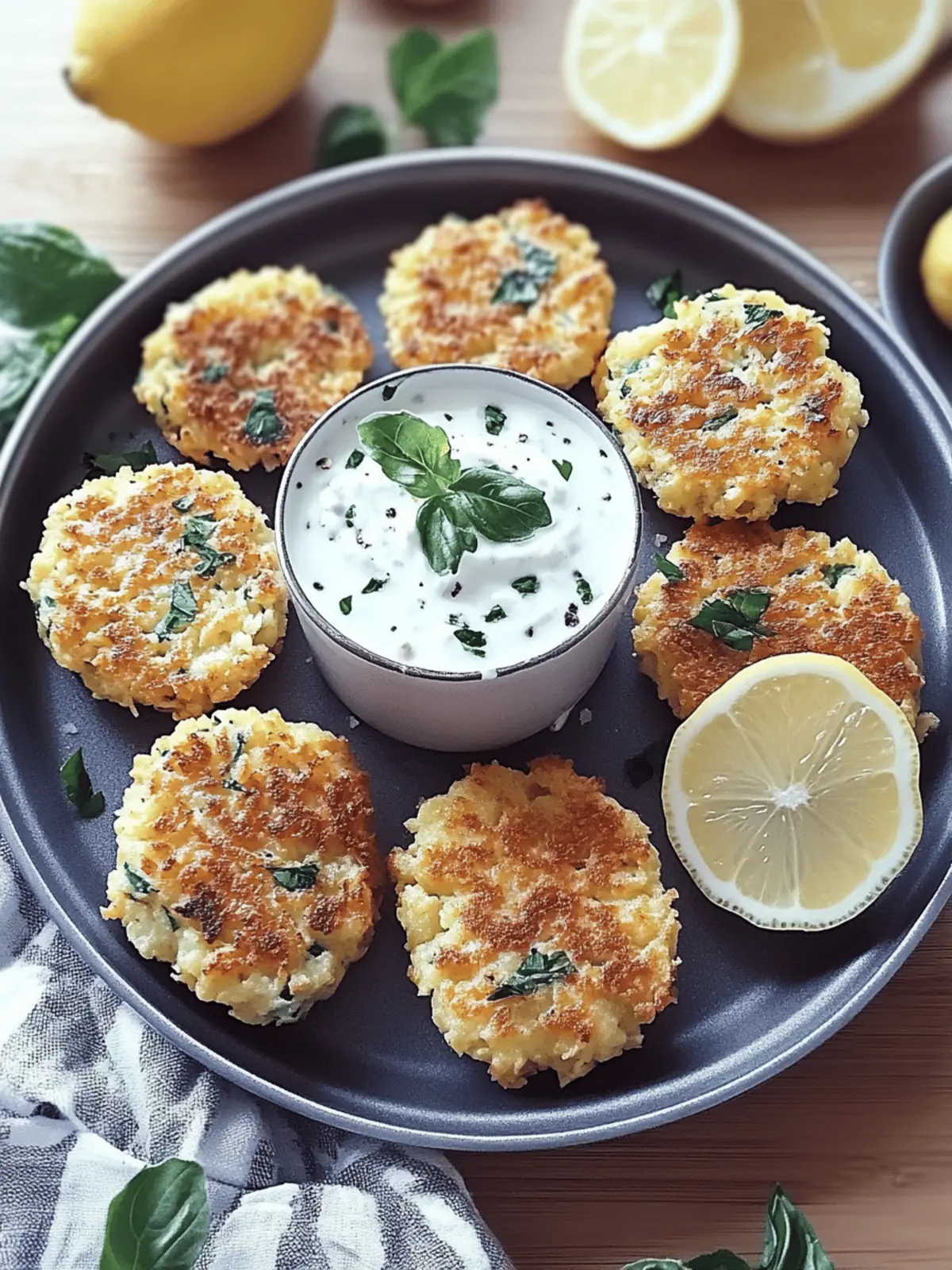 Chickpea Fritters & Tahini Lemon Yogurt Sauce: A Flavor Fiesta 3 Chickpea Fritters & Tahini Lemon Yogurt Sauce