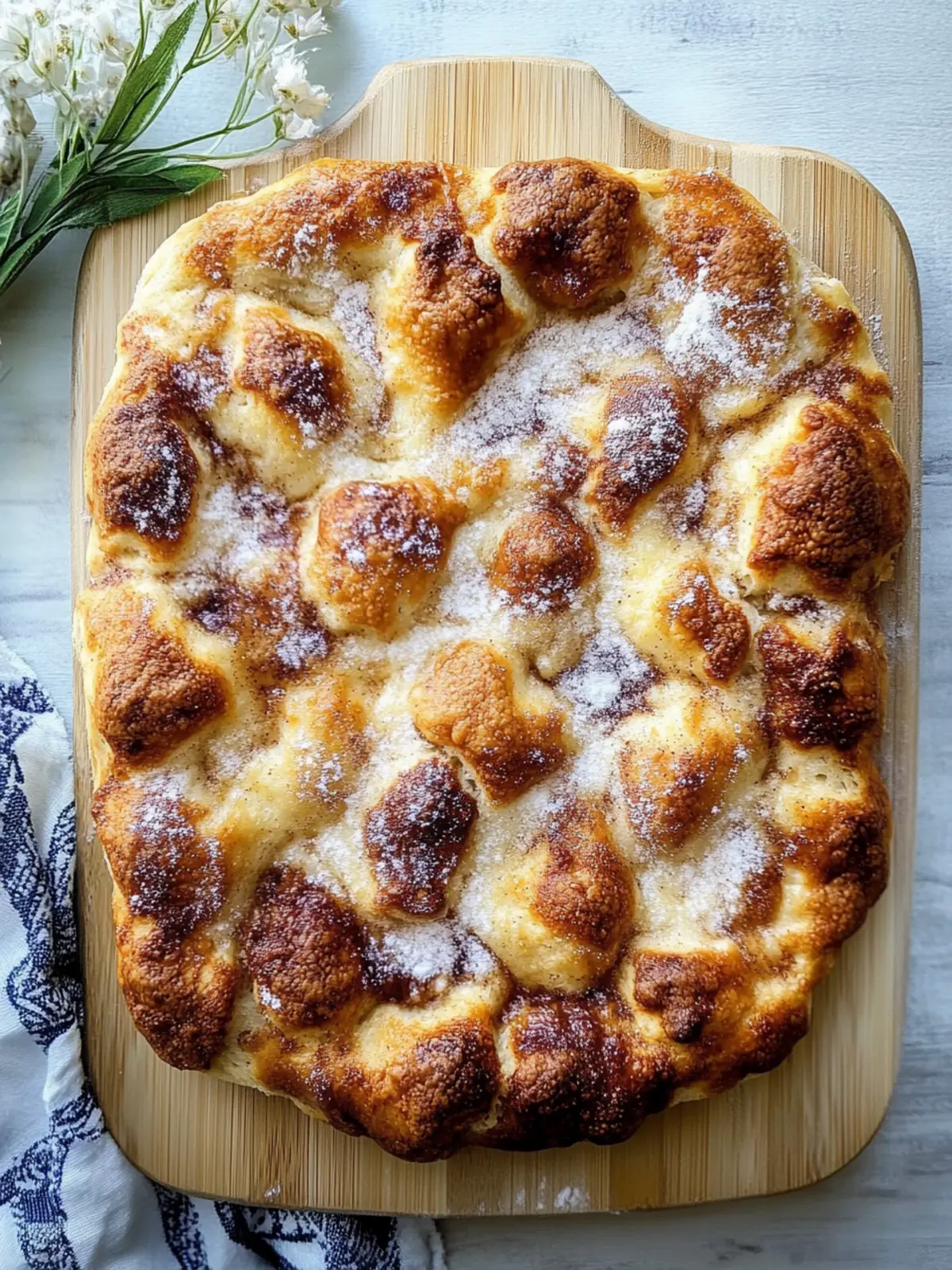 No-Knead Cinnamon Sugar Focaccia for Effortless Brunch Bliss 3 No-Knead Cinnamon Sugar Focaccia