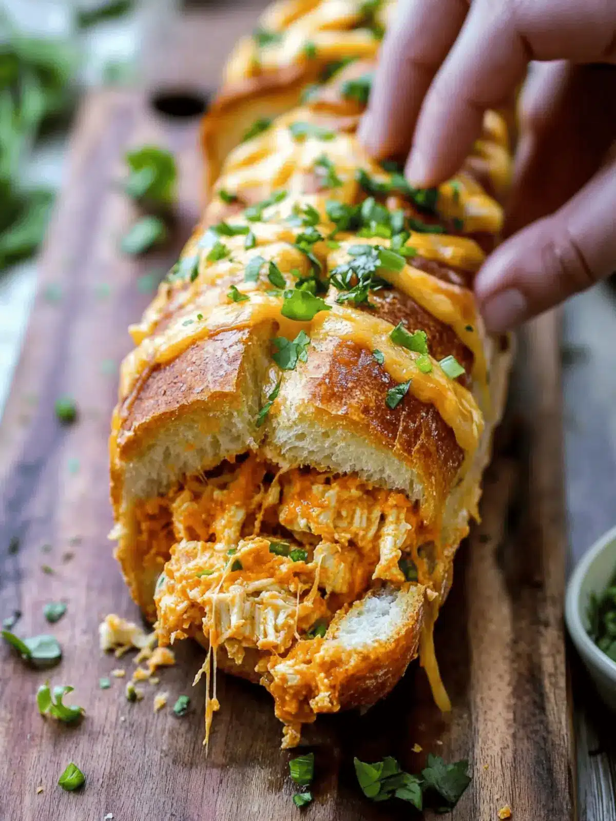 Buffalo Chicken Dip Stuffed Bread: Game Day Bliss Awaits 3 Buffalo Chicken Dip Stuffed Bread