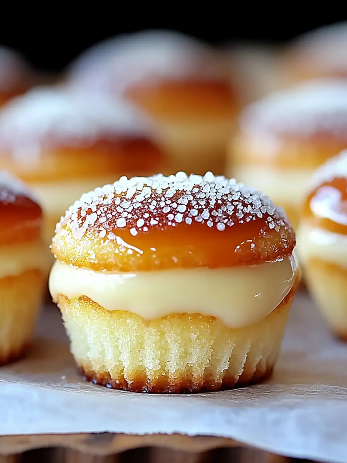 Decadent Vanilla Bean Creme Brulee Cheesecake Cupcakes Delight 3 Vanilla Bean Creme Brulee Cheesecake Cupcakes