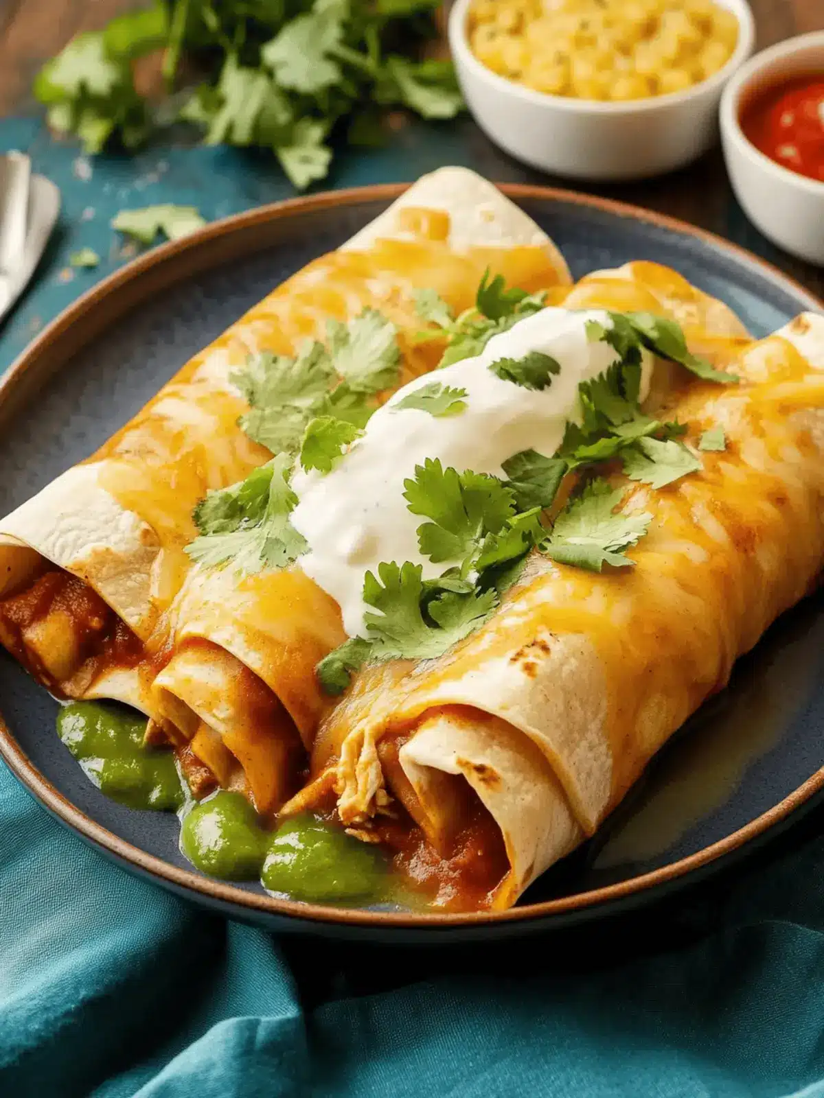 Easy Chicken Sour Cream Enchiladas That'll Wow Your Taste Buds 3 Easy Chicken Sour Cream Enchiladas