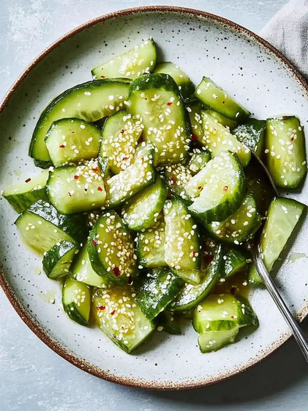 Chinese Smashed Cucumbers with Sesame Oil and Garlic Bliss 3 Chinese Smashed Cucumbers With Sesame Oil and Garlic