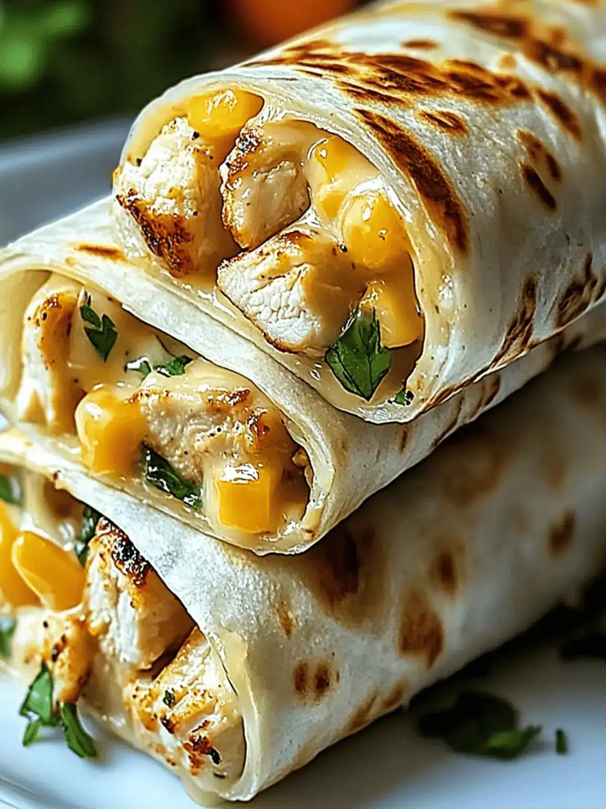 Cheesy Garlic Chicken Wraps Ready in Just 20 Minutes 4 Cheesy Garlic Chicken Wraps