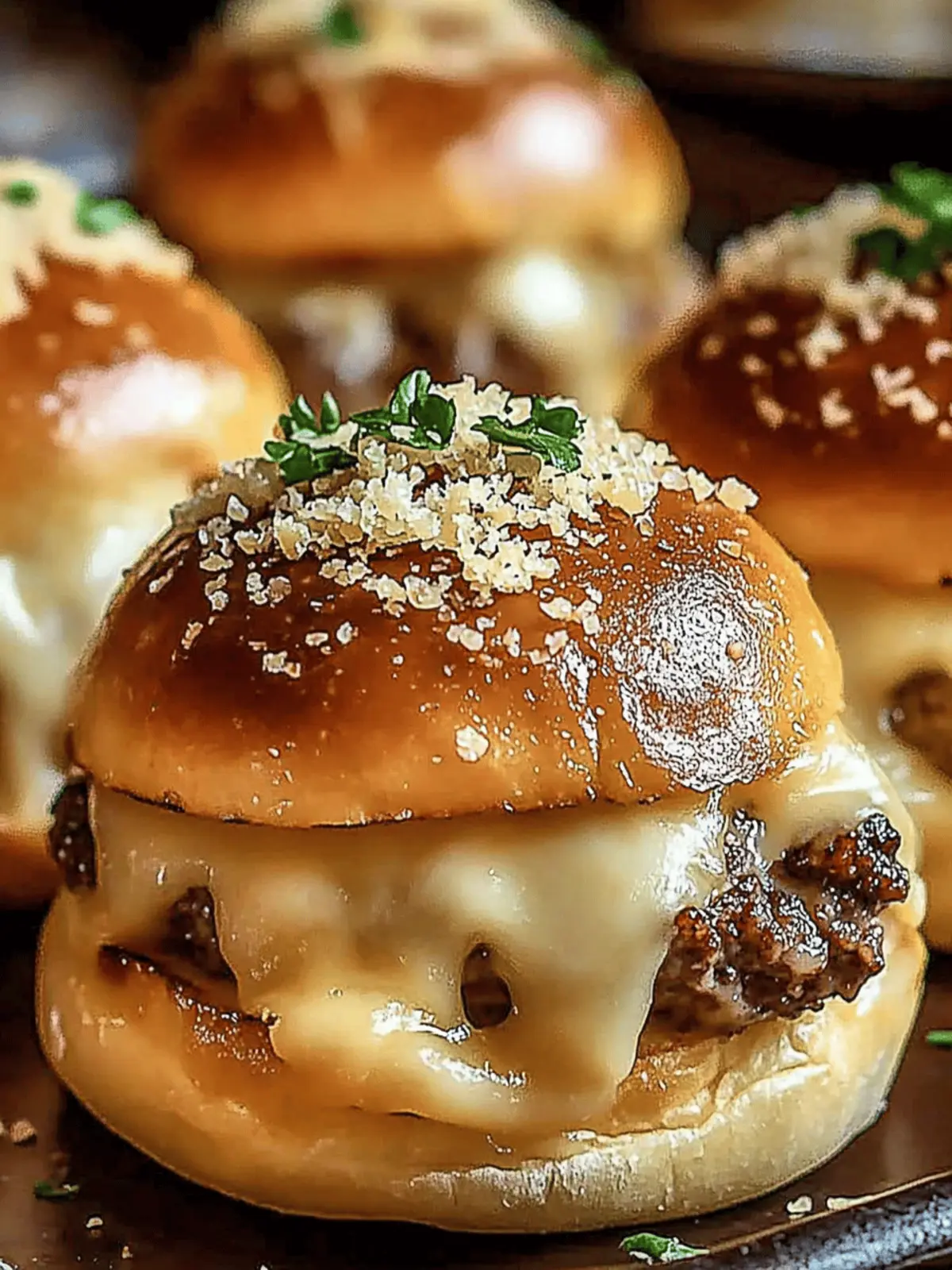 Garlic Parmesan Cheeseburger Bombs You Can't Resist! 3 Garlic Parmesan Cheeseburger Bombs