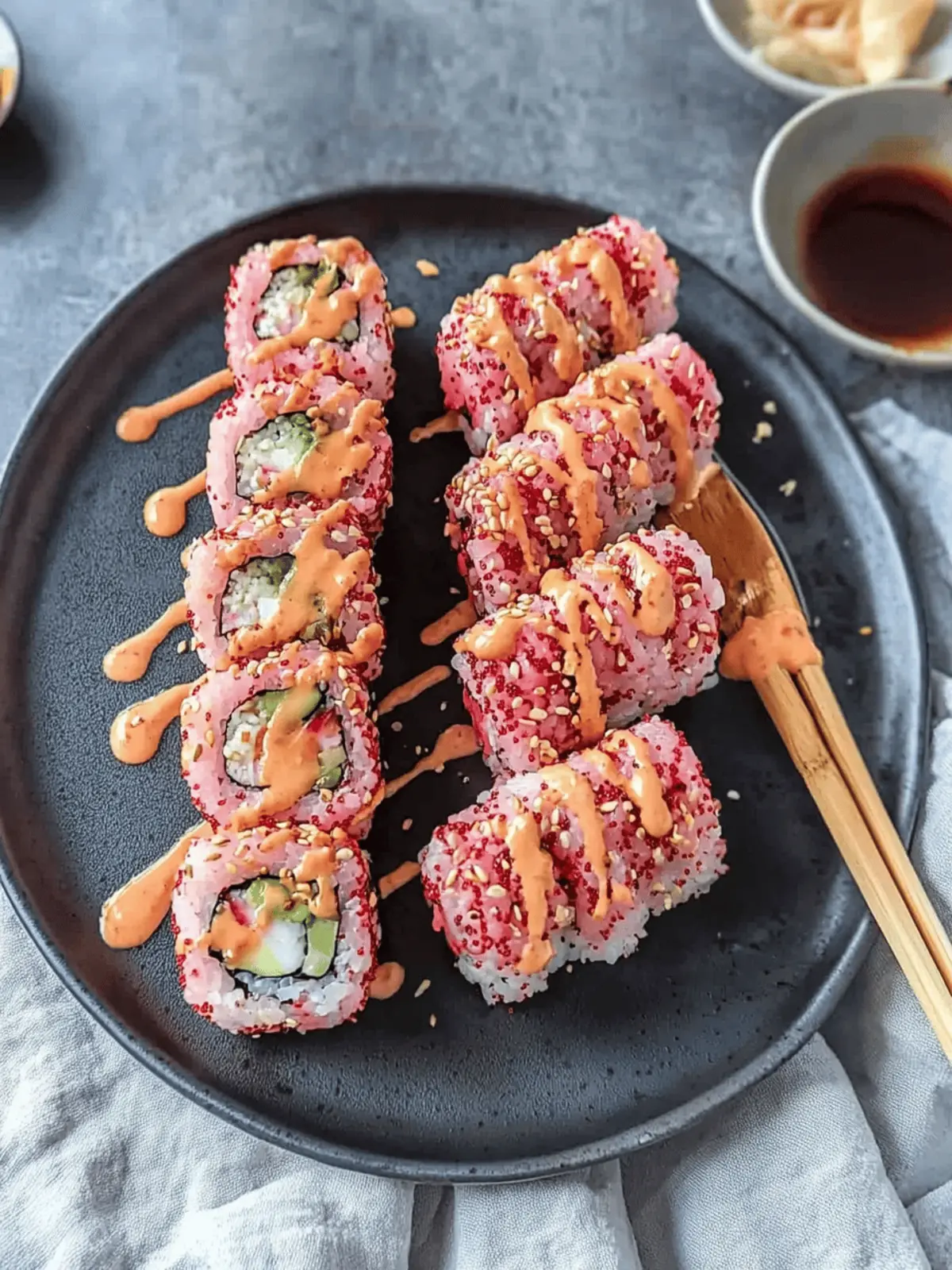 Pink Sushi Rolls: A Whimsical Twist for Any Celebration 4 Pink Sushi