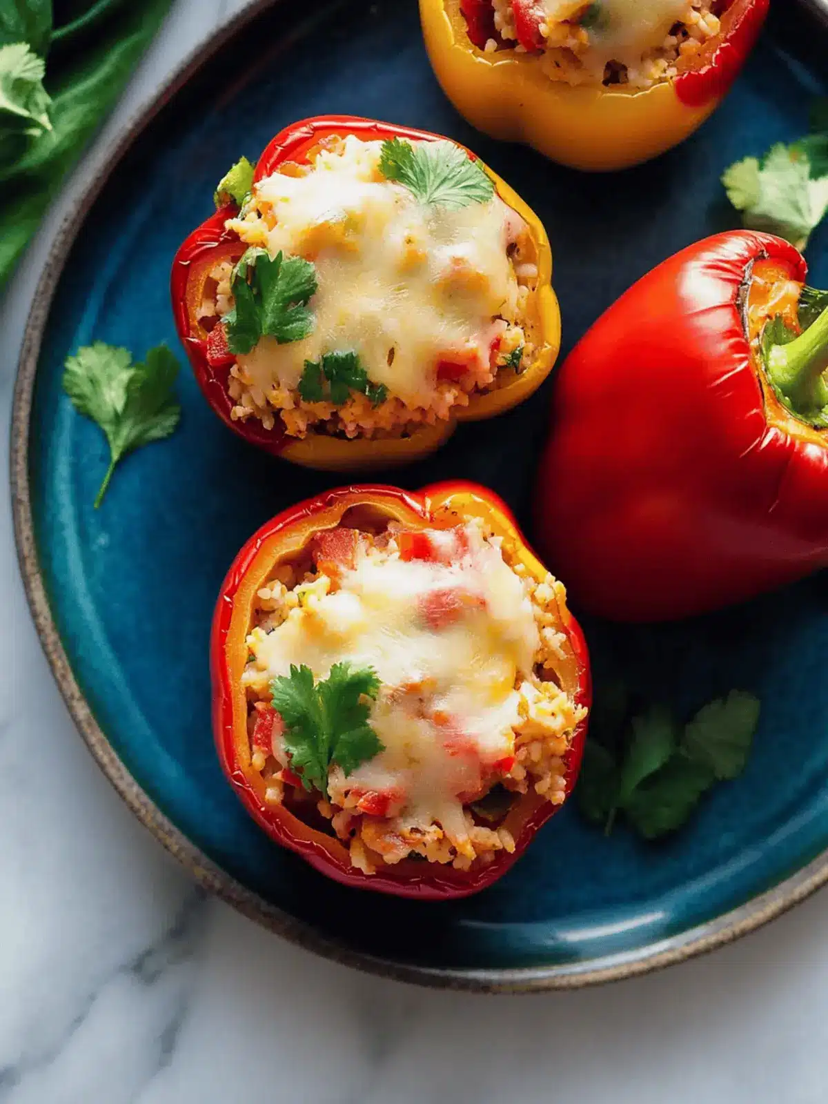 Hearty Vegetarian Stuffed Peppers to Brighten Your Dinner 2 Vegetarian Stuffed Peppers