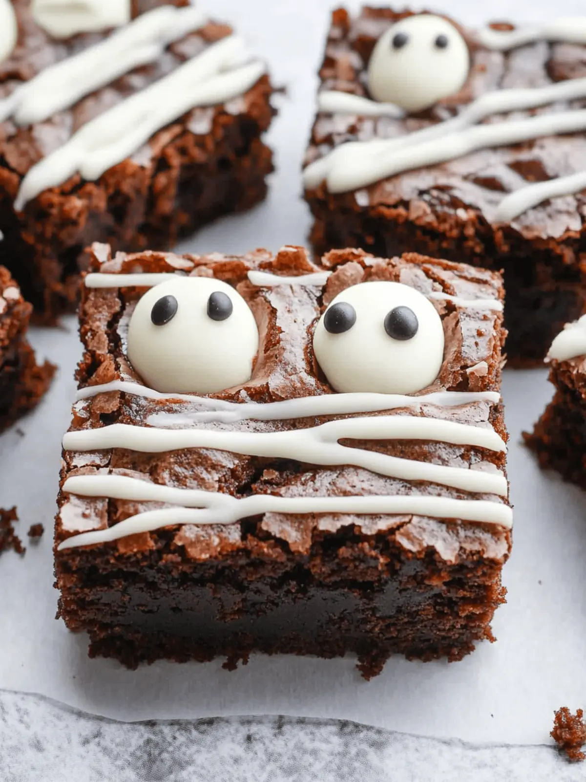Mummy Brownies: Fun Halloween Treats That Kids Will Love 3 Mummy Brownies