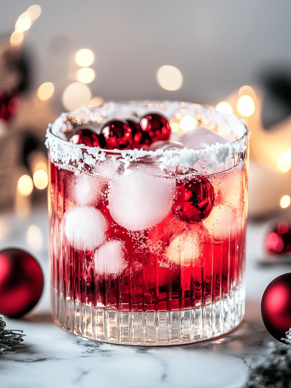 The Sober Santa: Festive Cranberry Citrus Mocktail Delight 2 The Sober Santa