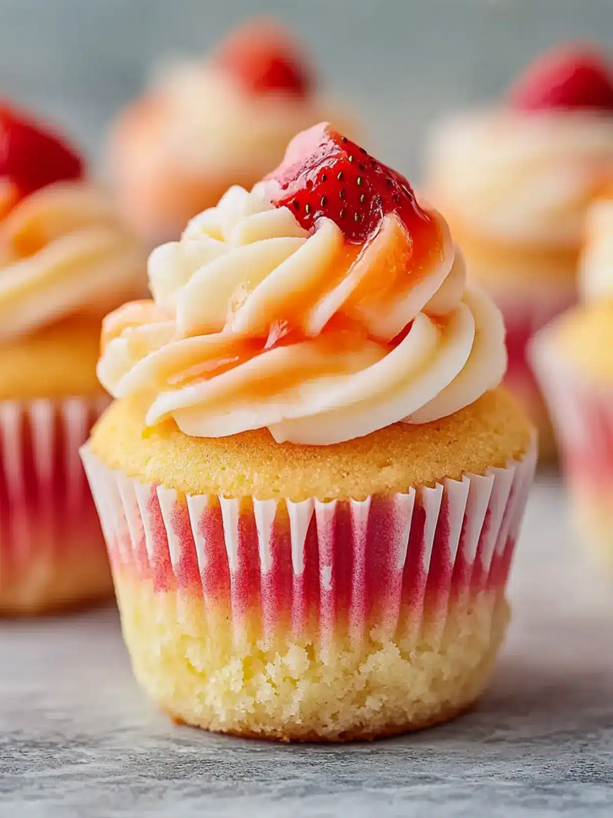 Mango Strawberry Sunset Cupcakes for a Tropical Sweet Escape 2 Mango Strawberry Sunset Cupcakes
