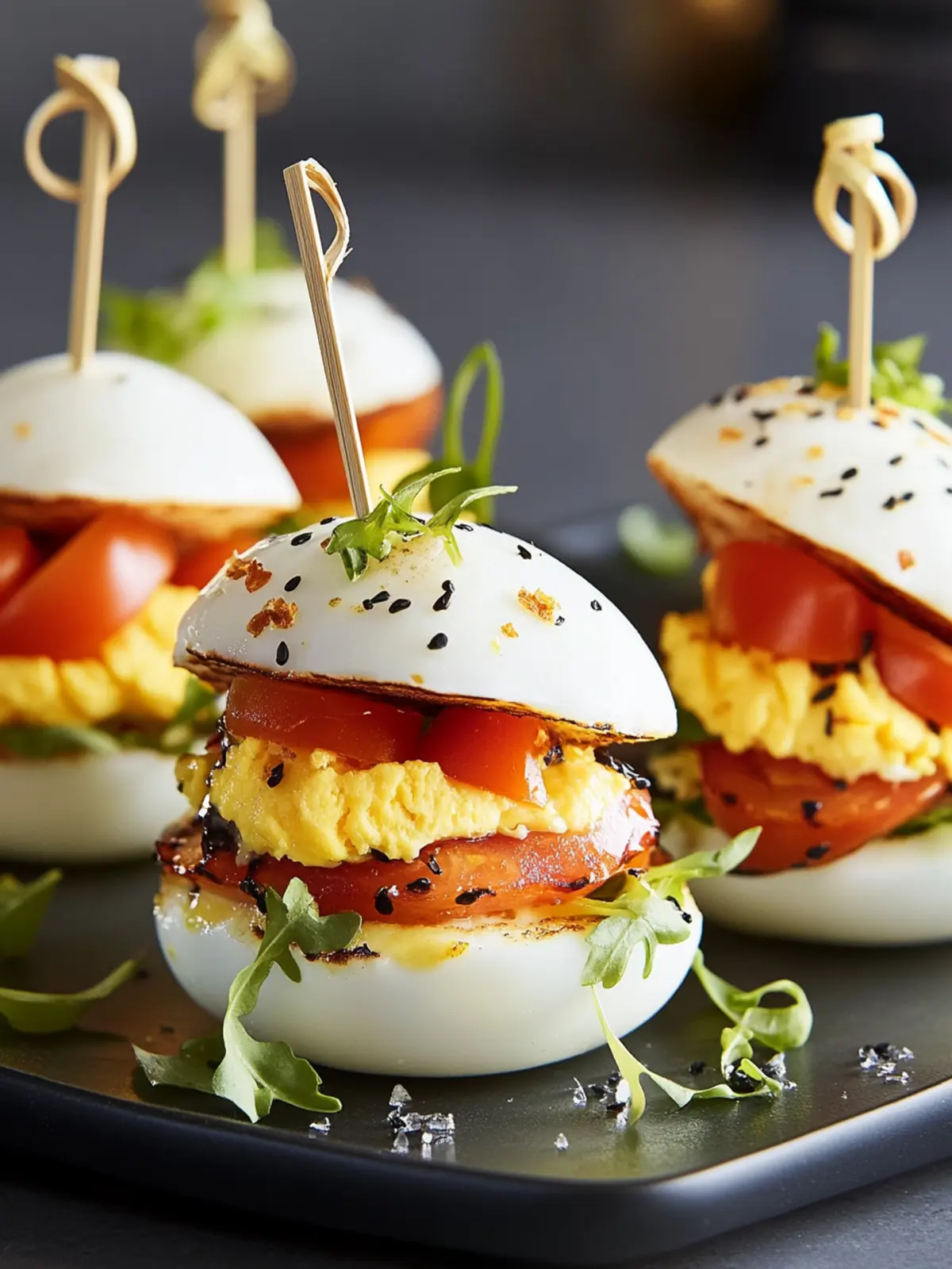 Delicious Devilled BLT Egg Sliders for Easy Entertaining 4 Devilled BLT Egg Sliders